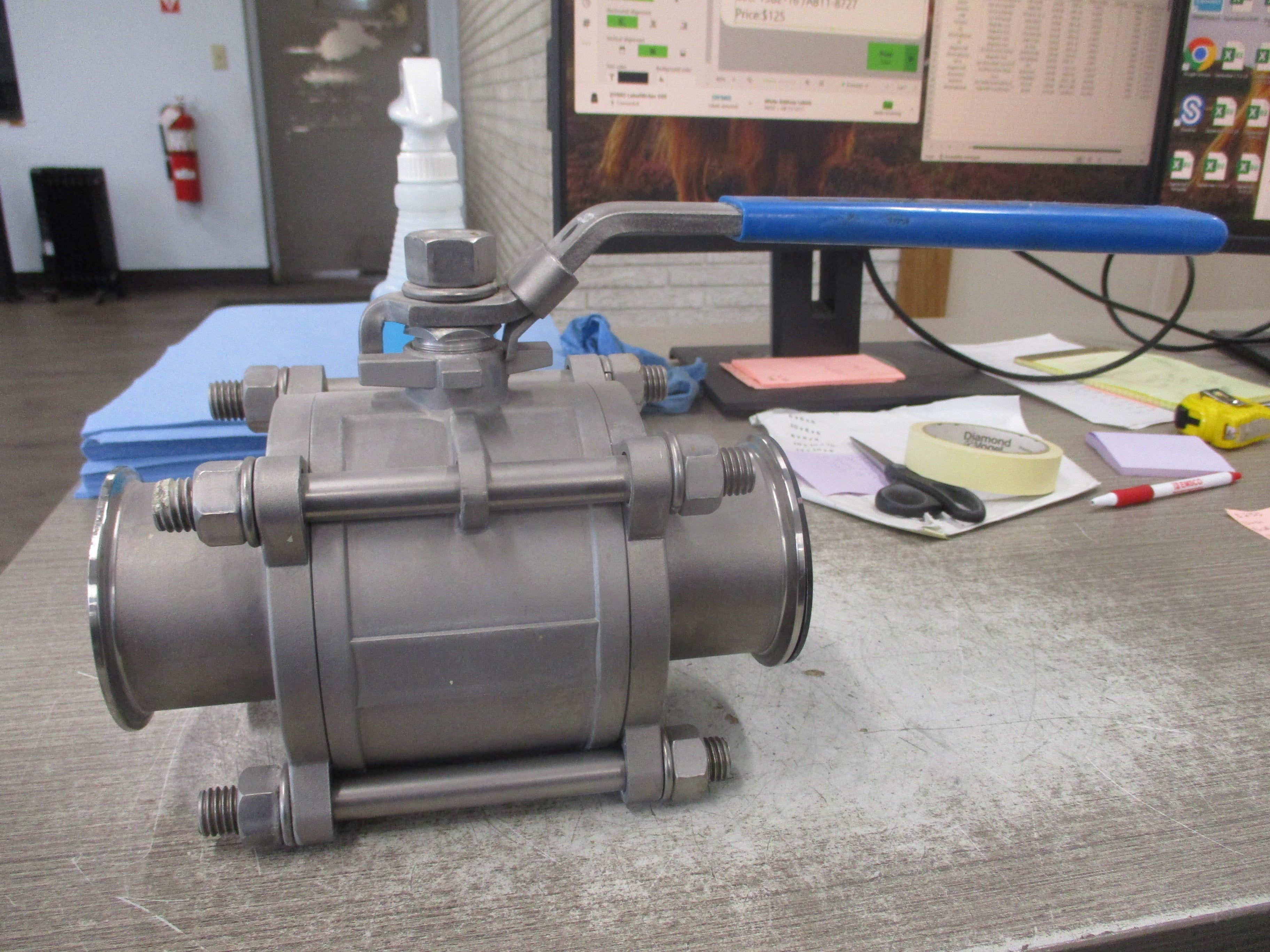 Dixon Bradford Stainless Steel Ball Valve BV2GG-300CC-A Size: 3" 1000 WOG