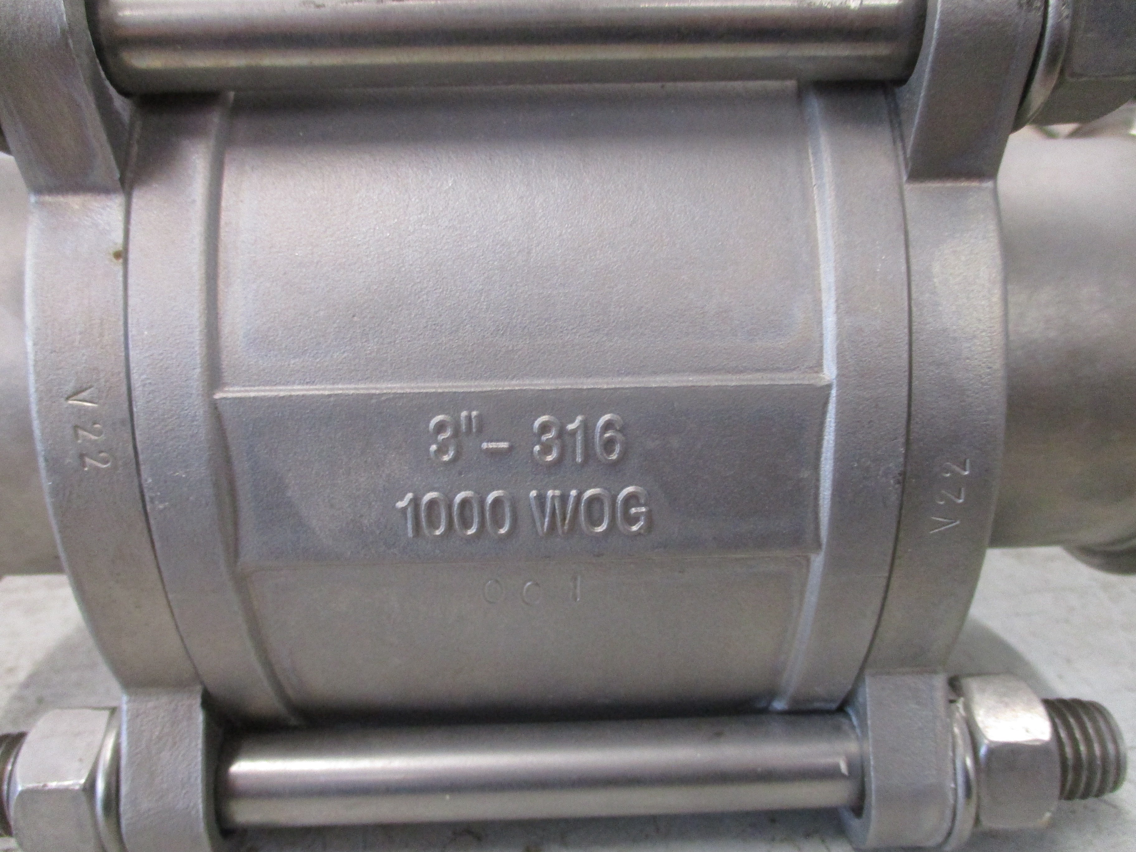 Dixon Bradford Stainless Steel Ball Valve BV2GG-300CC-A Size: 3" 1000 WOG