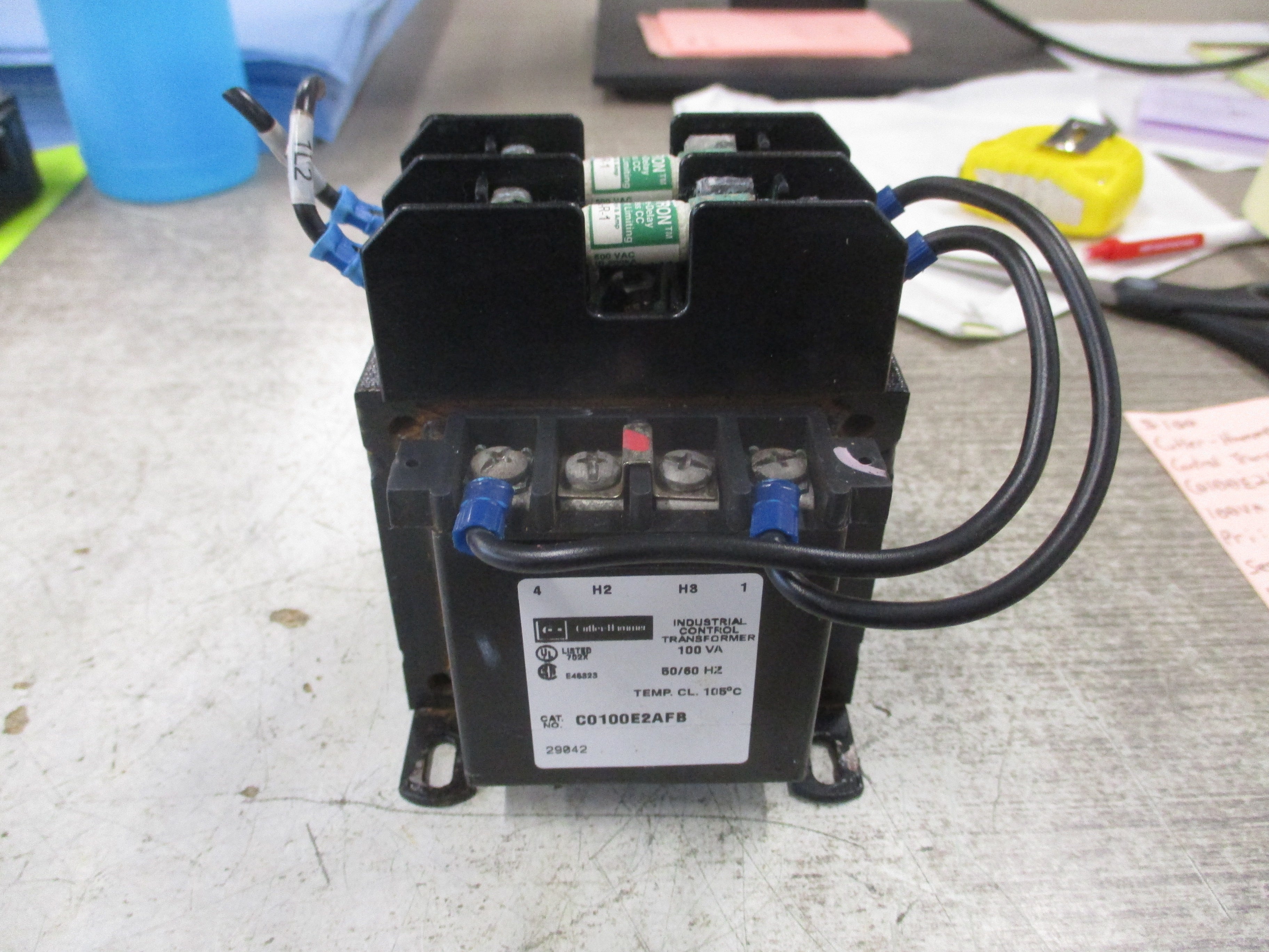 Cutler-Hammer Control Transformer C0100E2AFB 100VA Pri: 240/480V Sec: 120V