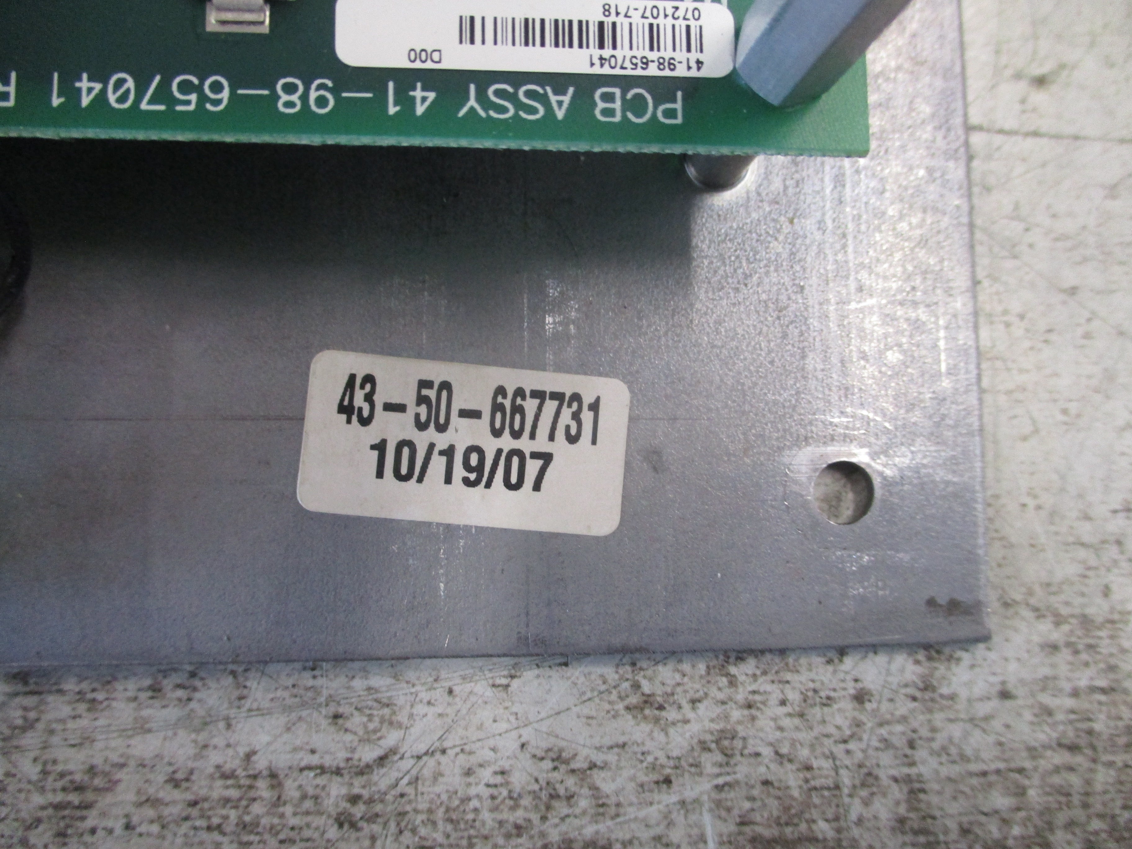 Cyberex Control Panel Assembly 43-50-667731 Used