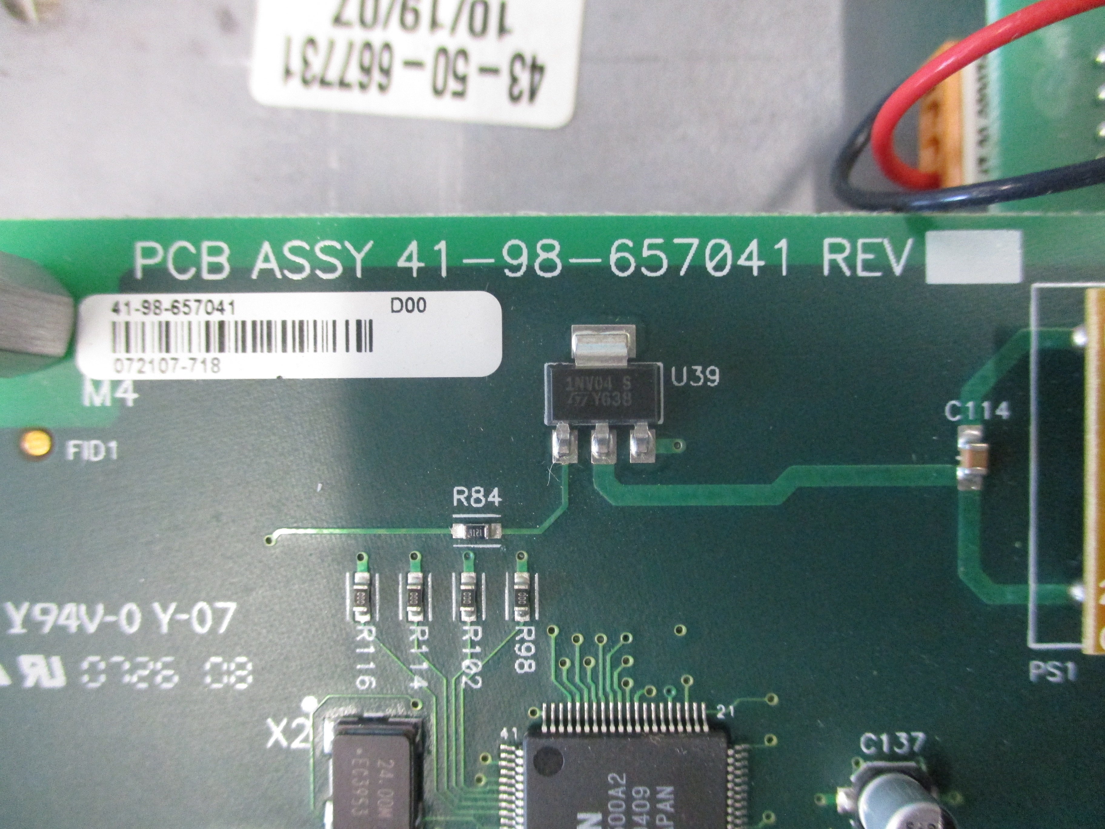 Cyberex Control Panel Assembly 43-50-667731 Used