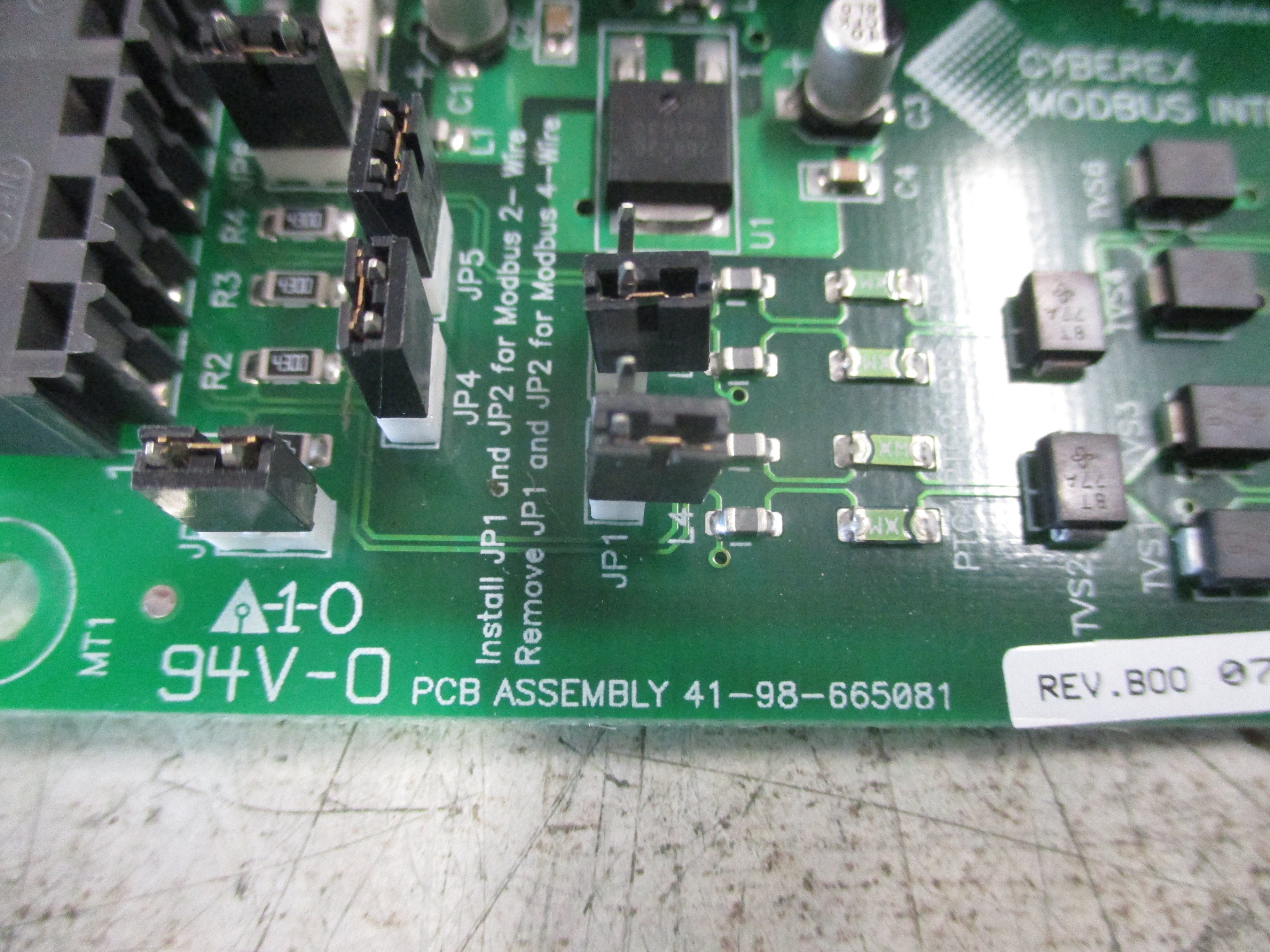 Cyberex Modbus Interface Board 41-98-665081 Used