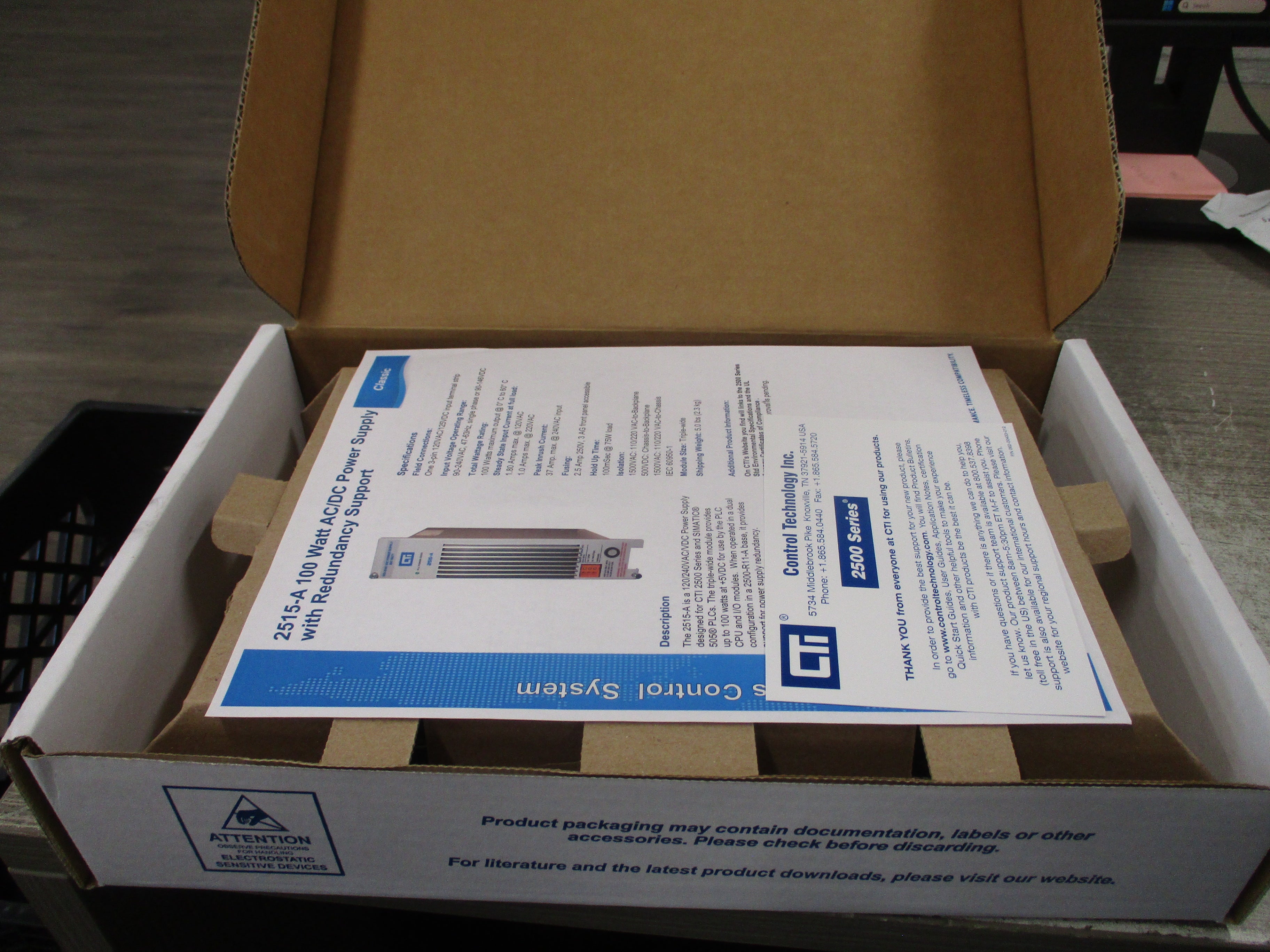 CTi Power Supply Module 2515-A 100W 120/240VAC New Surplus