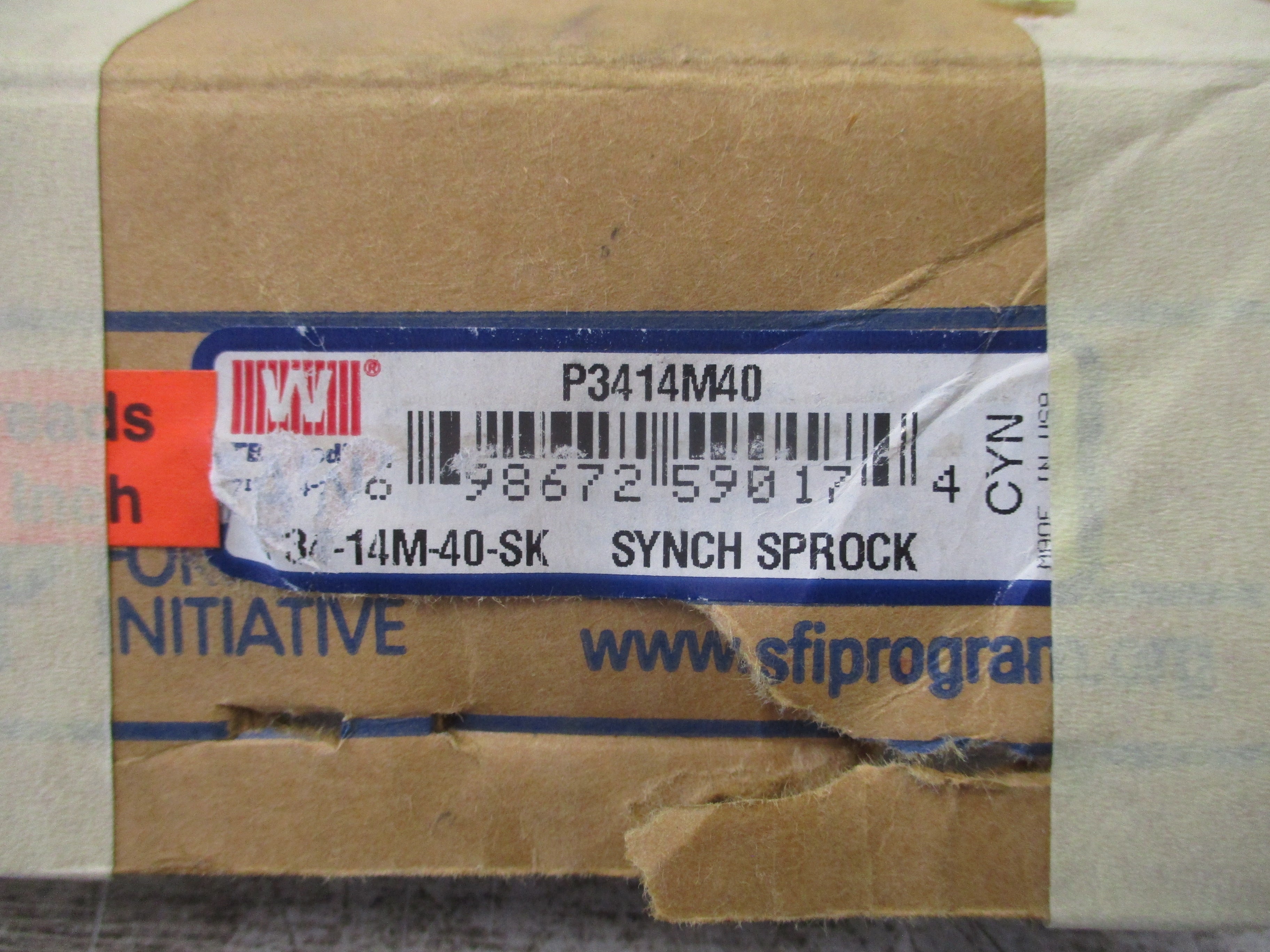 TB Woods Synch Sprocket P3414M40 New Surplus