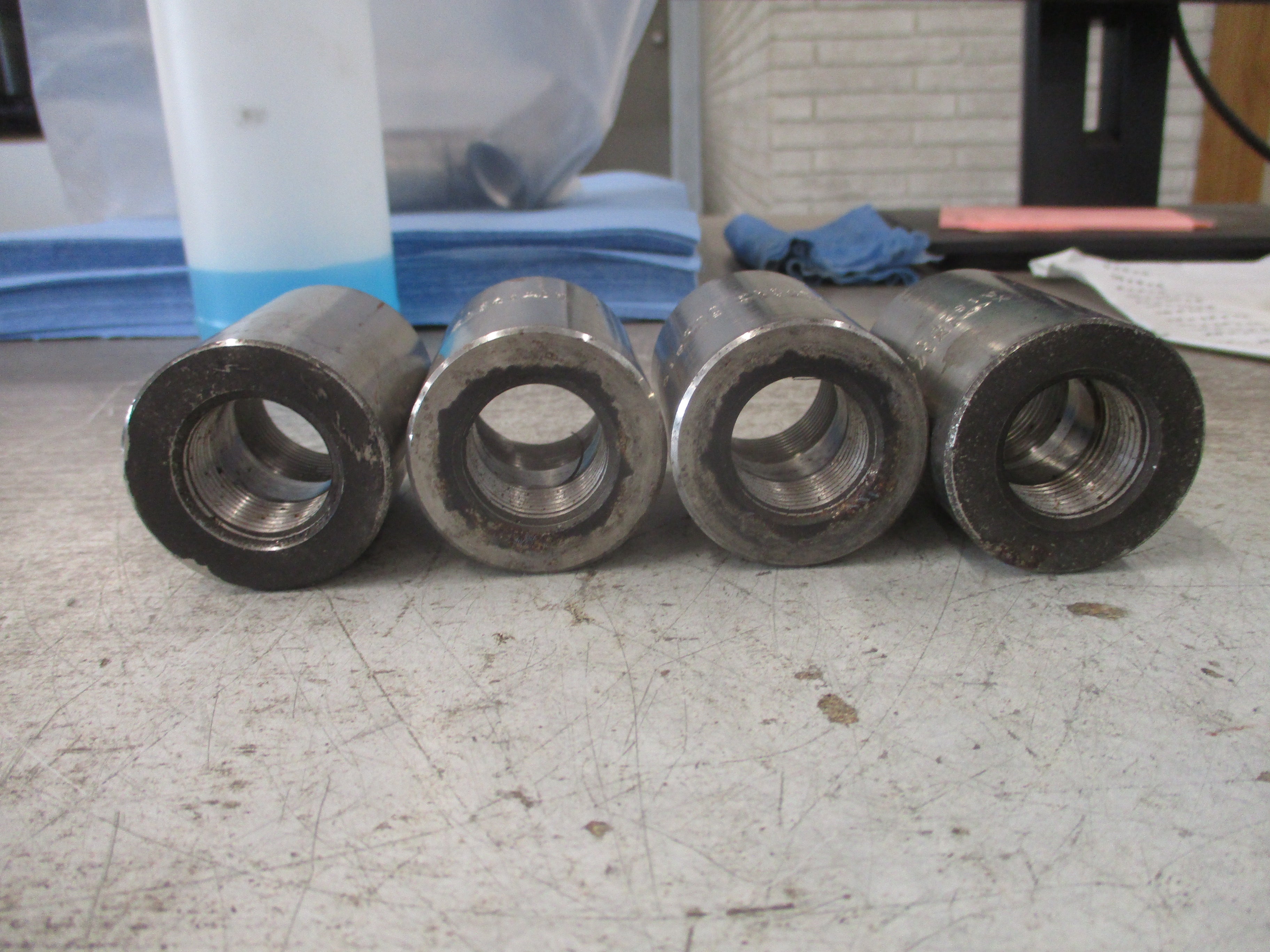 Smith-Cooper Reducer Coupling 1X3/4 3M B16 Size: 1" to 3/4" *Lot of 4* Used