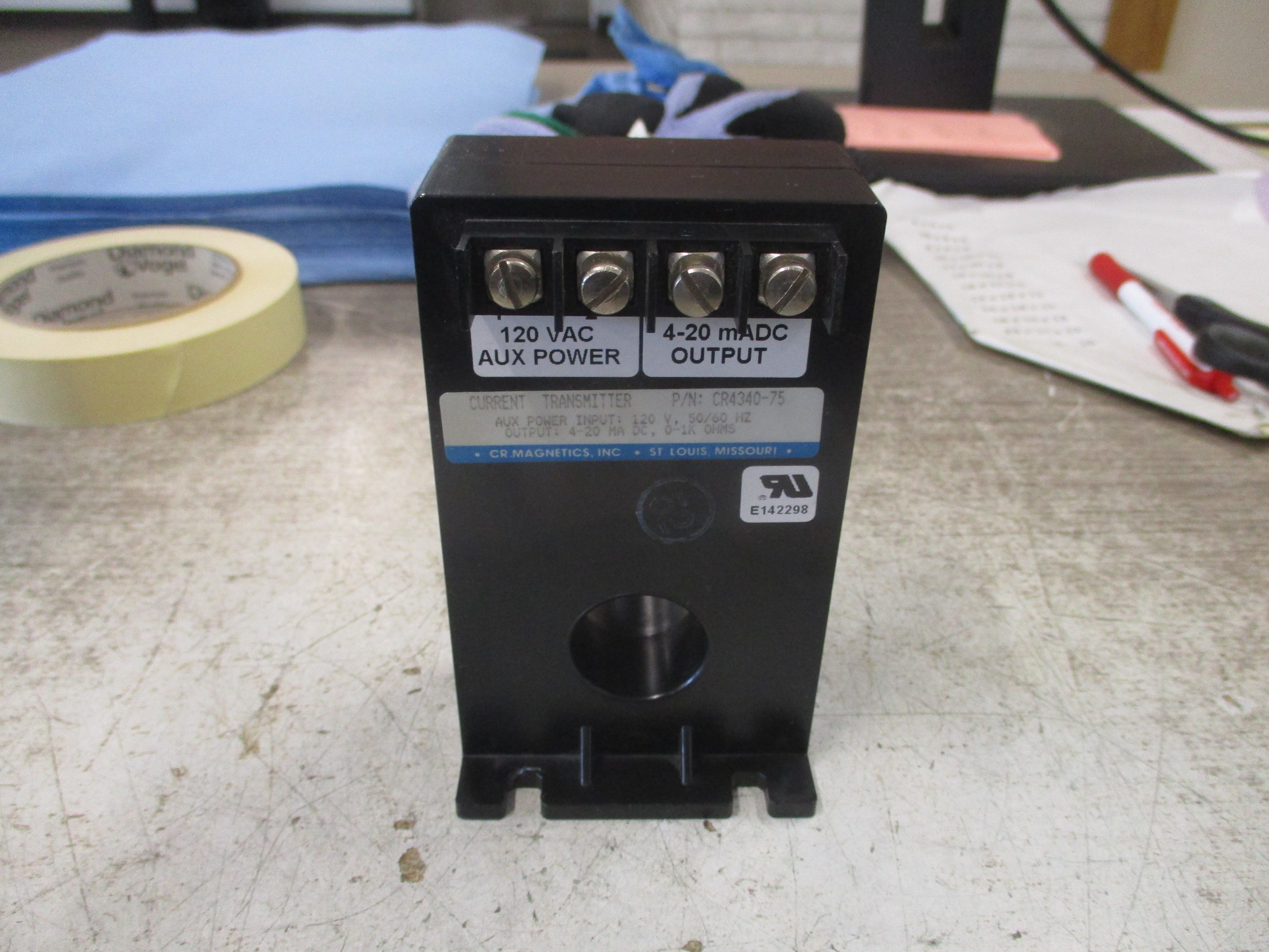 CR Magnetics Current Transmitter CR4340-75 Input: 120V 50/60Hz