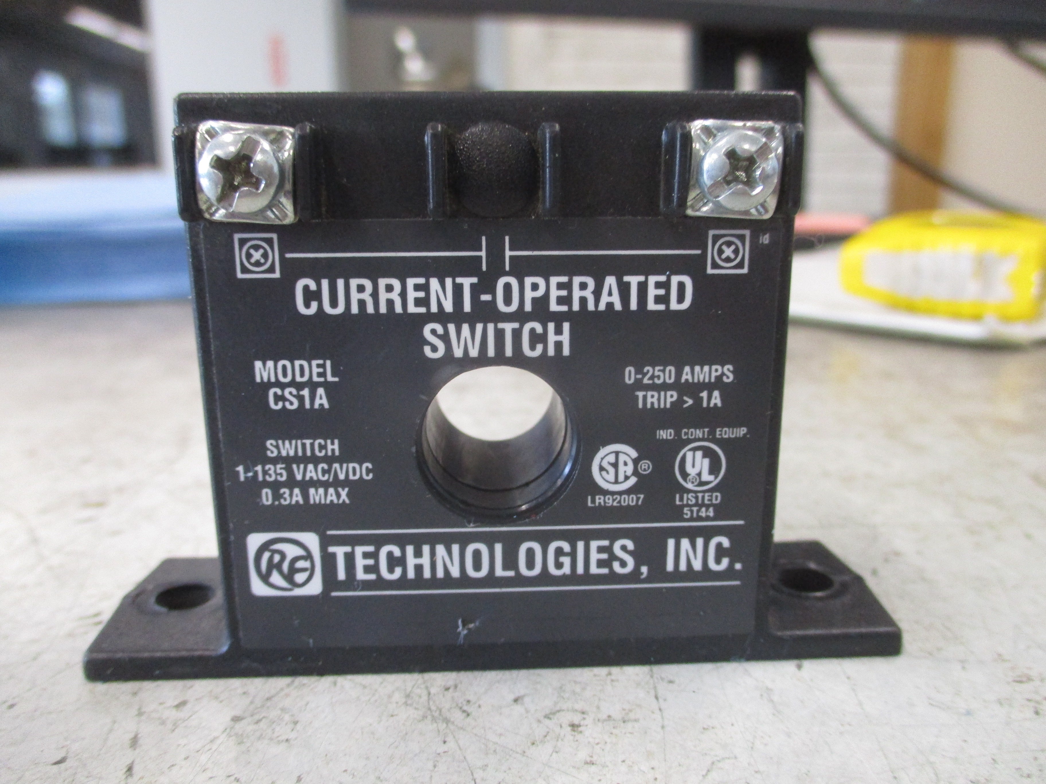 RE Technologies Current Operated Switch CS1A Range: 0-250A Used
