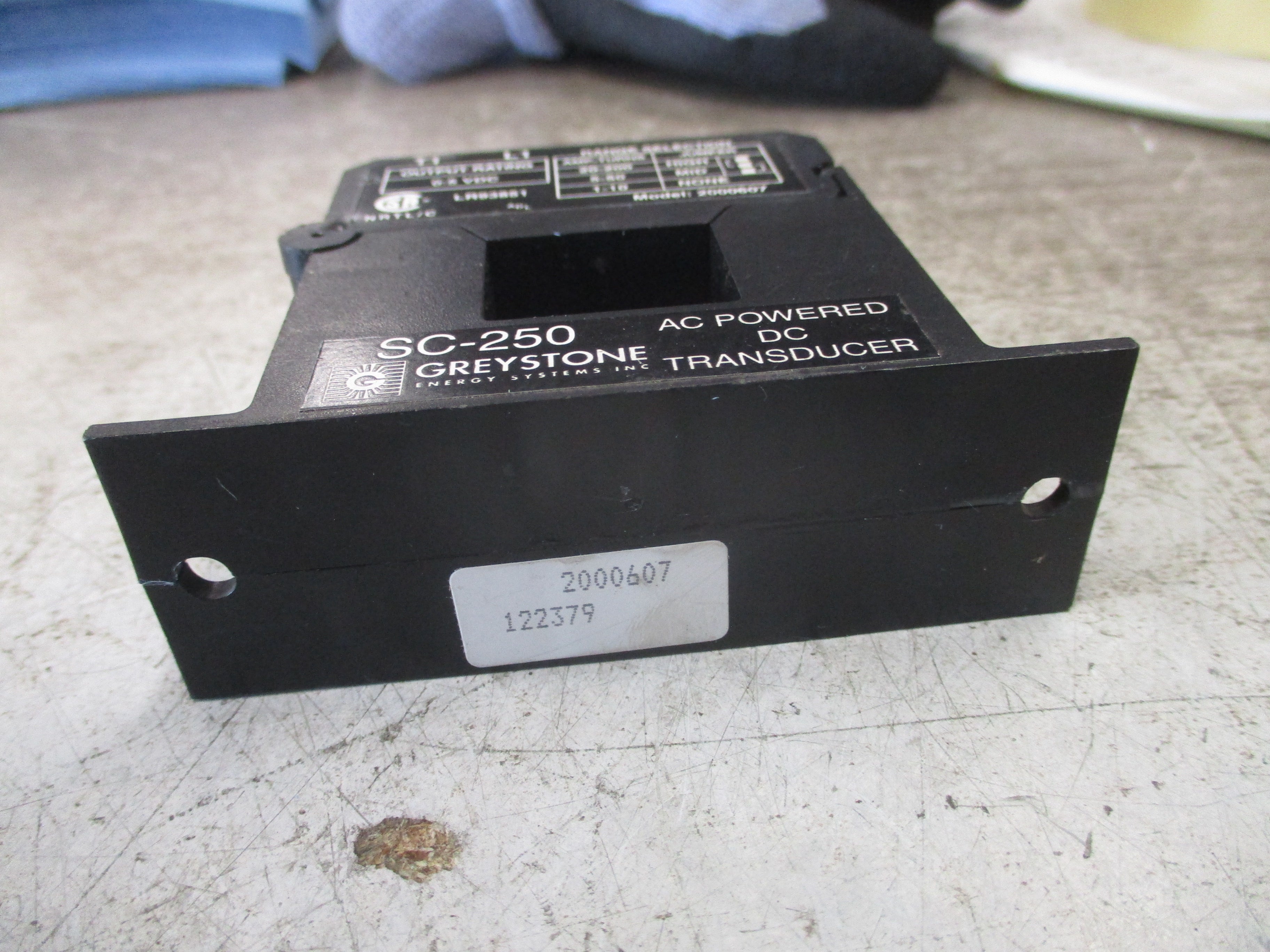 Greystone AC Powered DC Transducer SC-250 Range: 1-10A/5-50A/20-200A Used