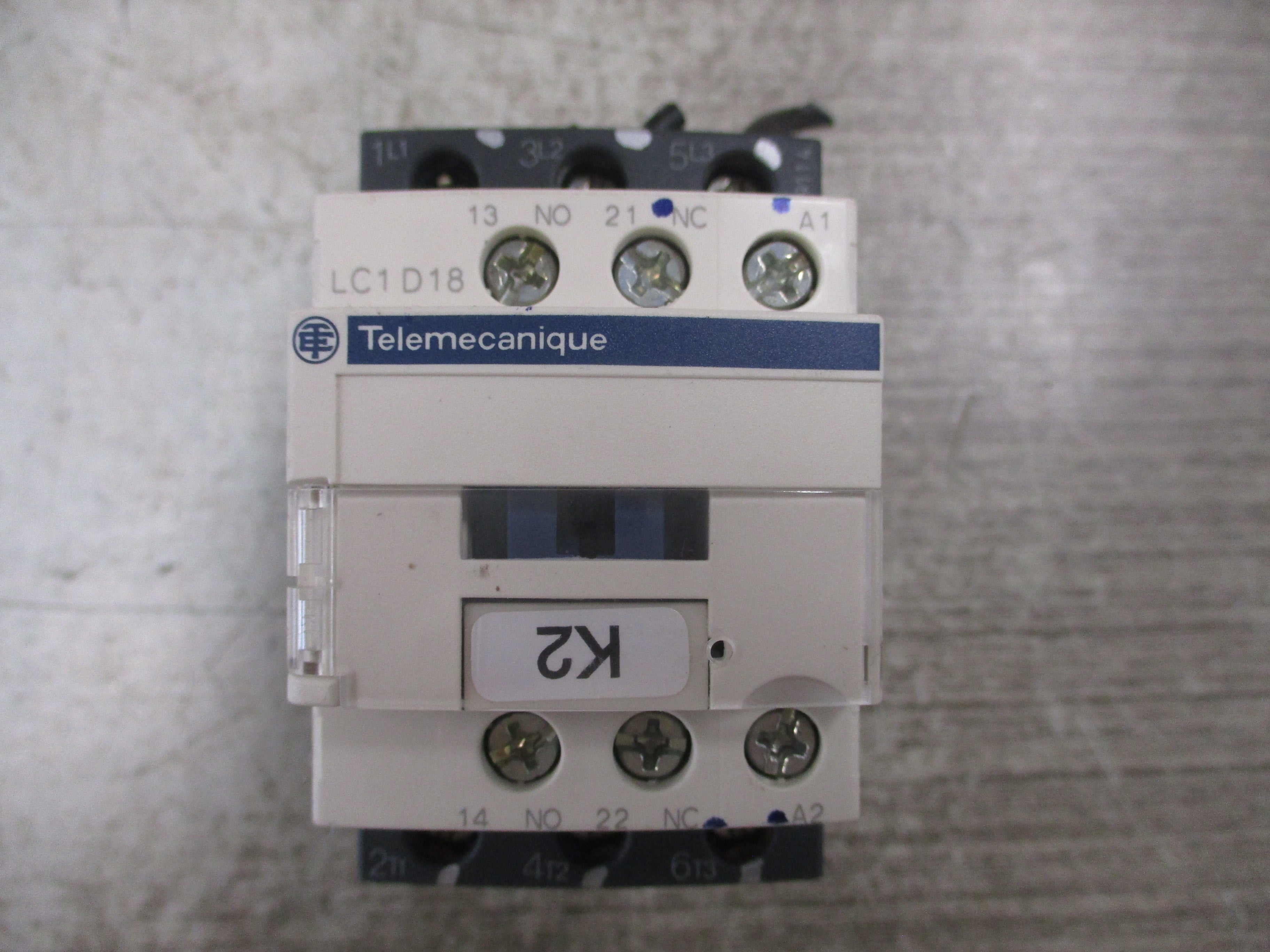 Telemecanique Contactor LC1 D18 120V Coil 32A 600V Used