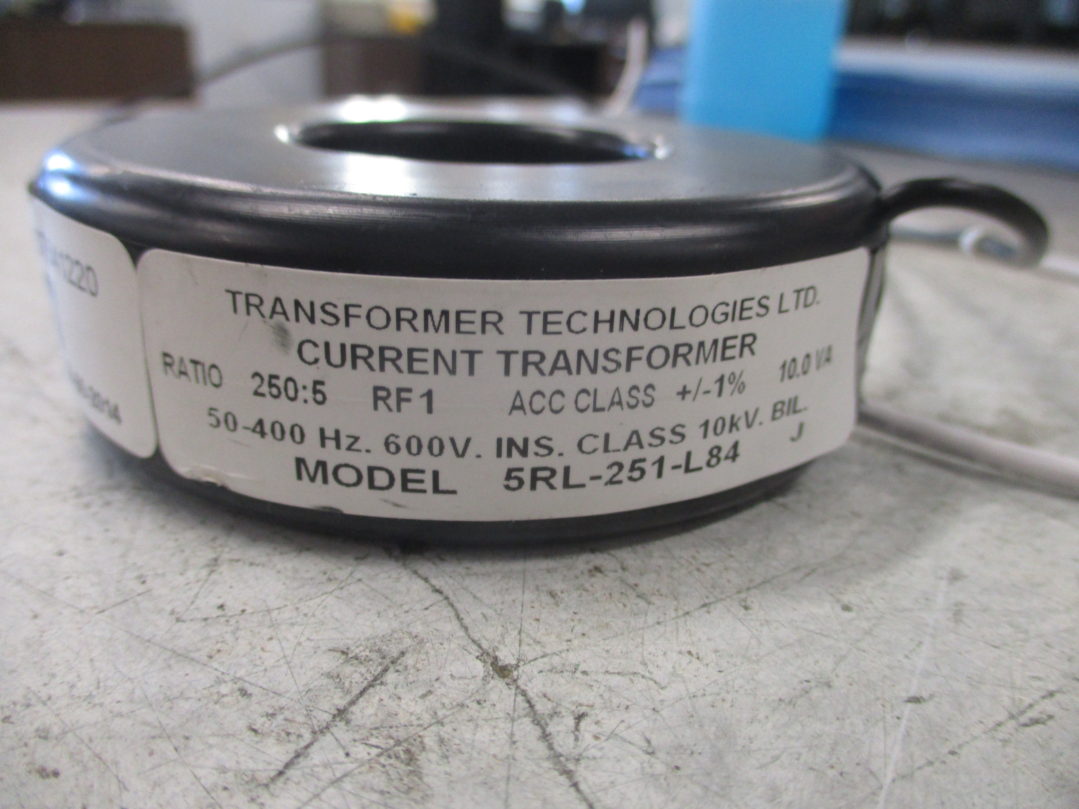 Transformer Technologies Current Transformer 5RL-251-L84 Ratio 250:5A 600V