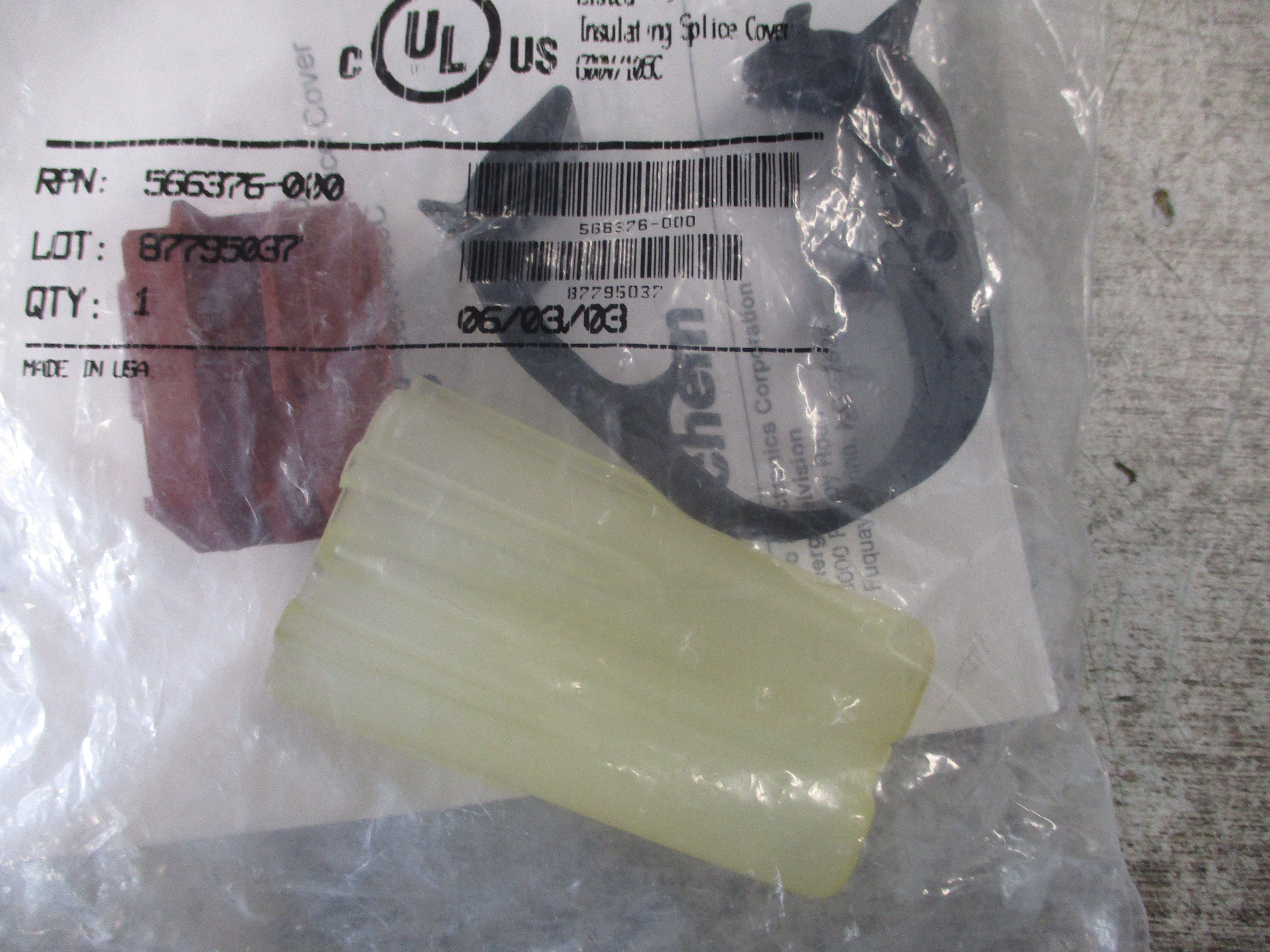 Tyco Insulating Splice Cover STUB/Motor Connection 566376-000