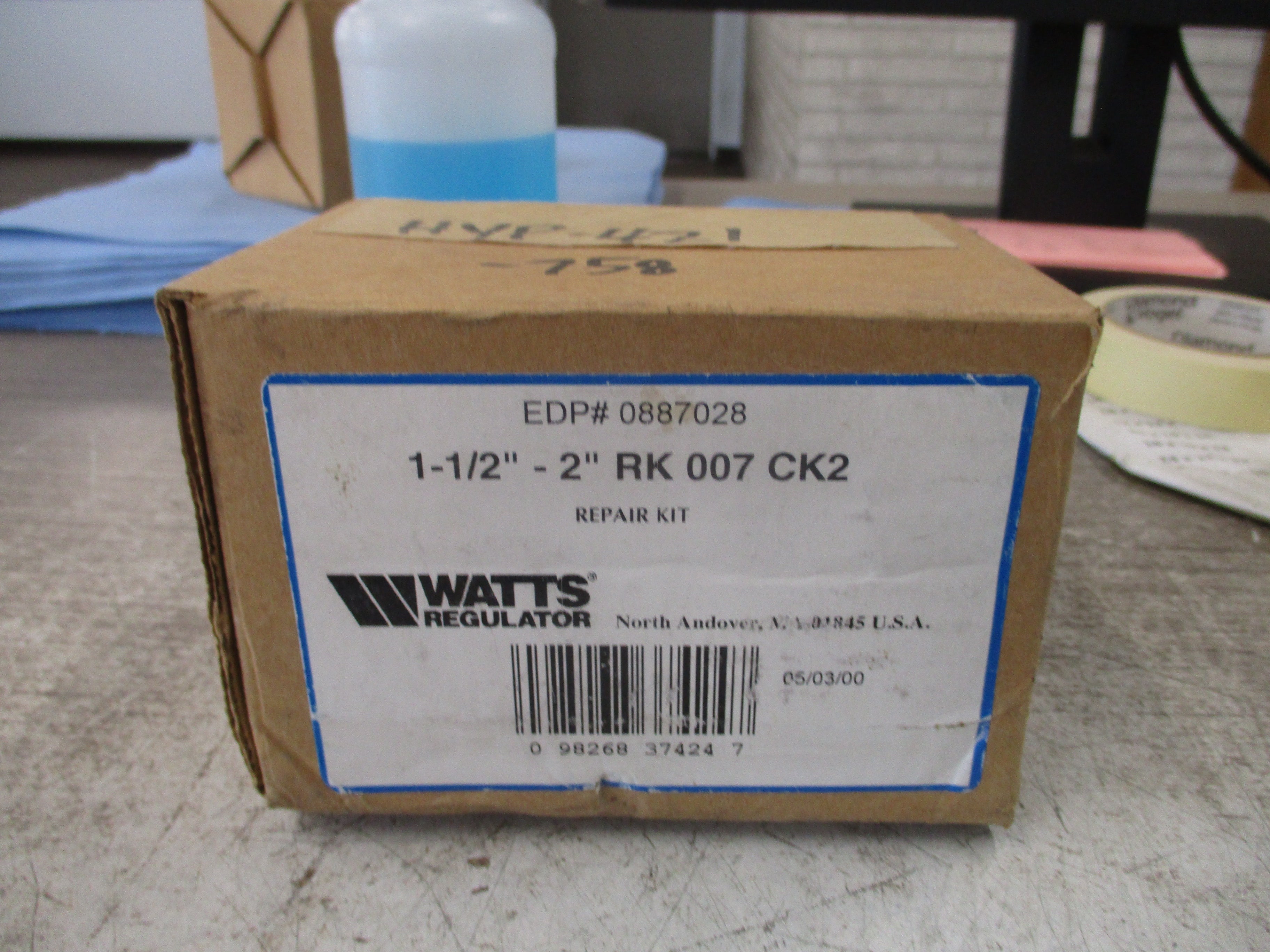 Watts Regulator Repair Kit RK 007 CK2 Size: 1 1/2"-2" New Surplus