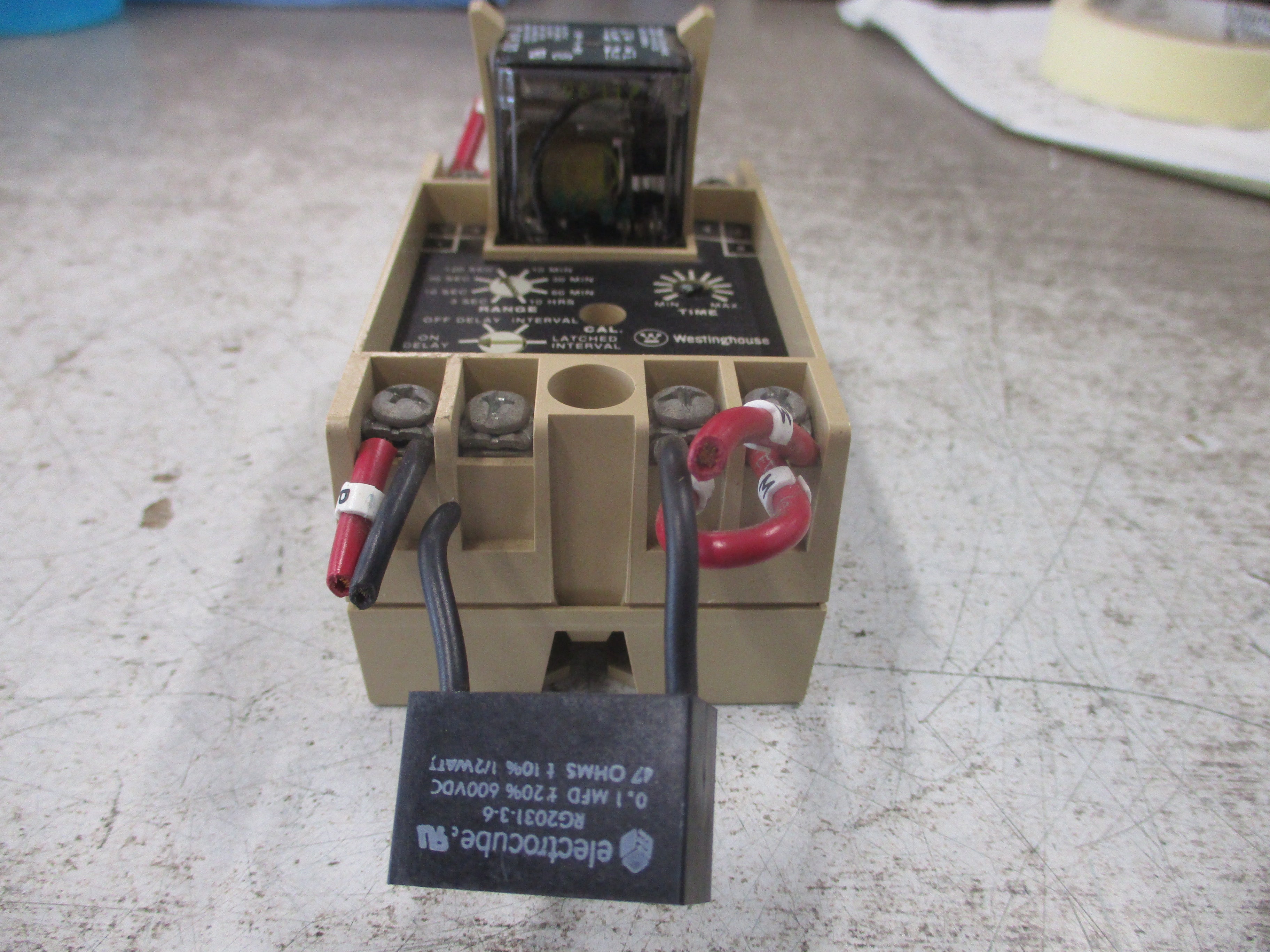 Westinghouse Timing Relay PROTMR Style #: 9084A61G01 120V Input