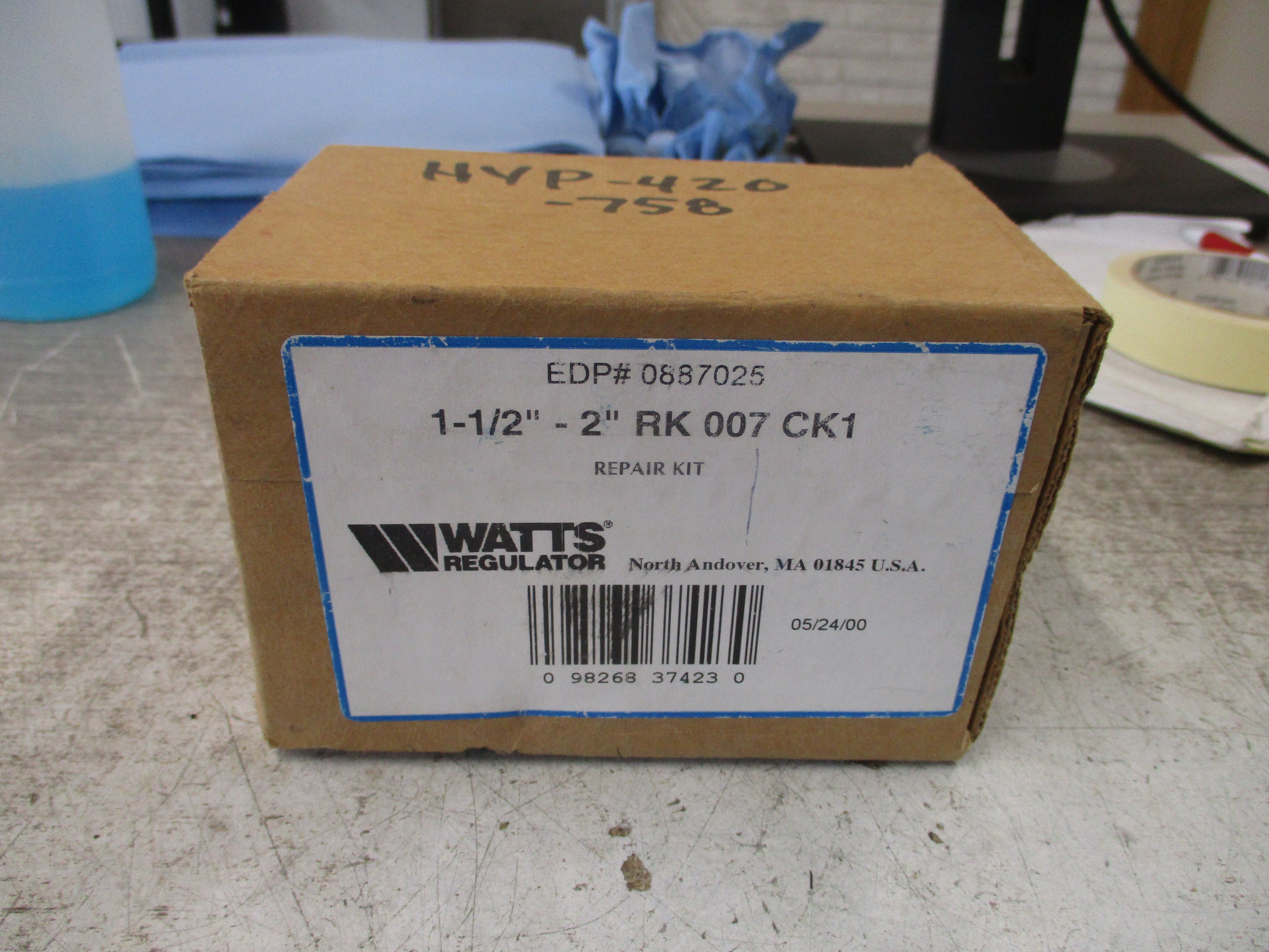 Watts Regulator repair Kit RK 007 CK1 Size: 1 1/2"-2" New Surplus