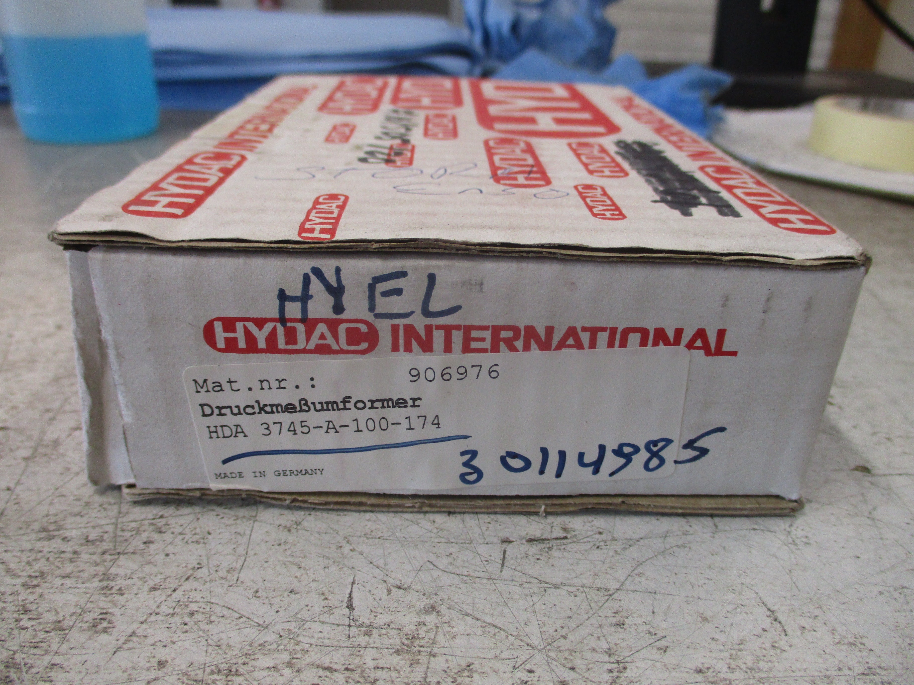 Hydac Pressure Transducer HDA 3745-A-100-174 New Surplus