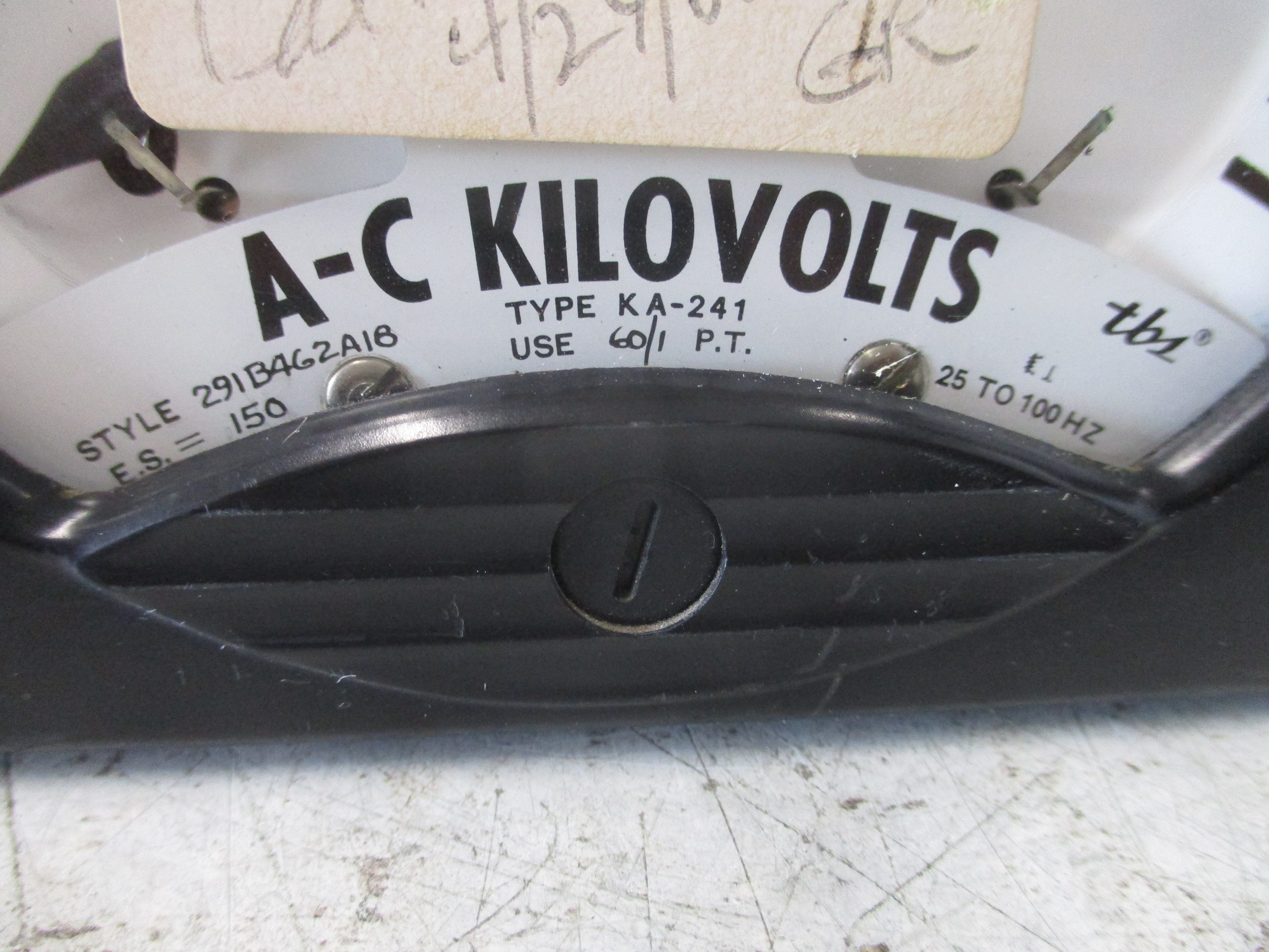 Westinghouse Type KA-241 Voltmeter 291B462A18 Range: 0-9KV Used
