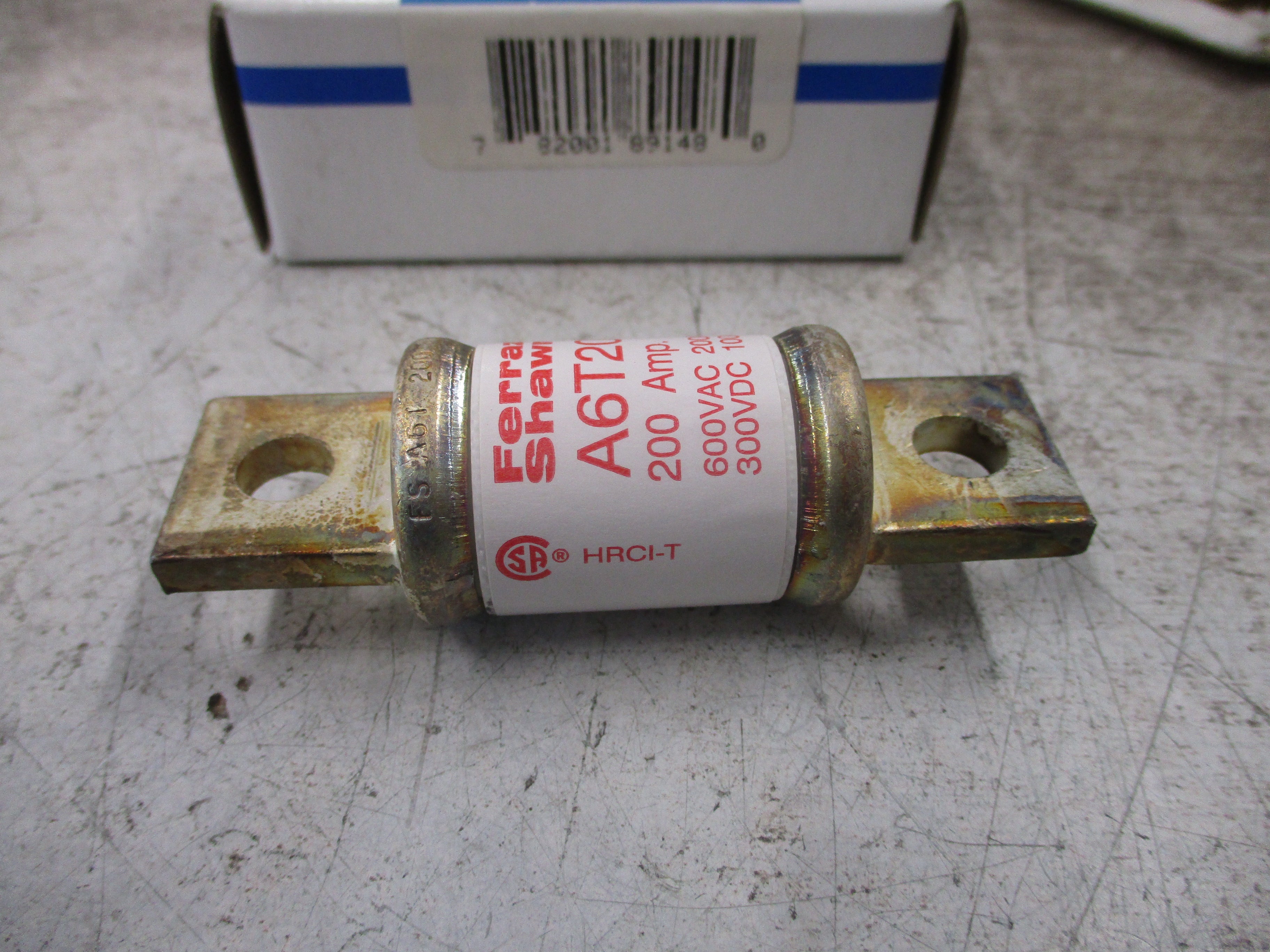 Ferraz Shawmut Fuse A6T200 200A 600V New Surplus