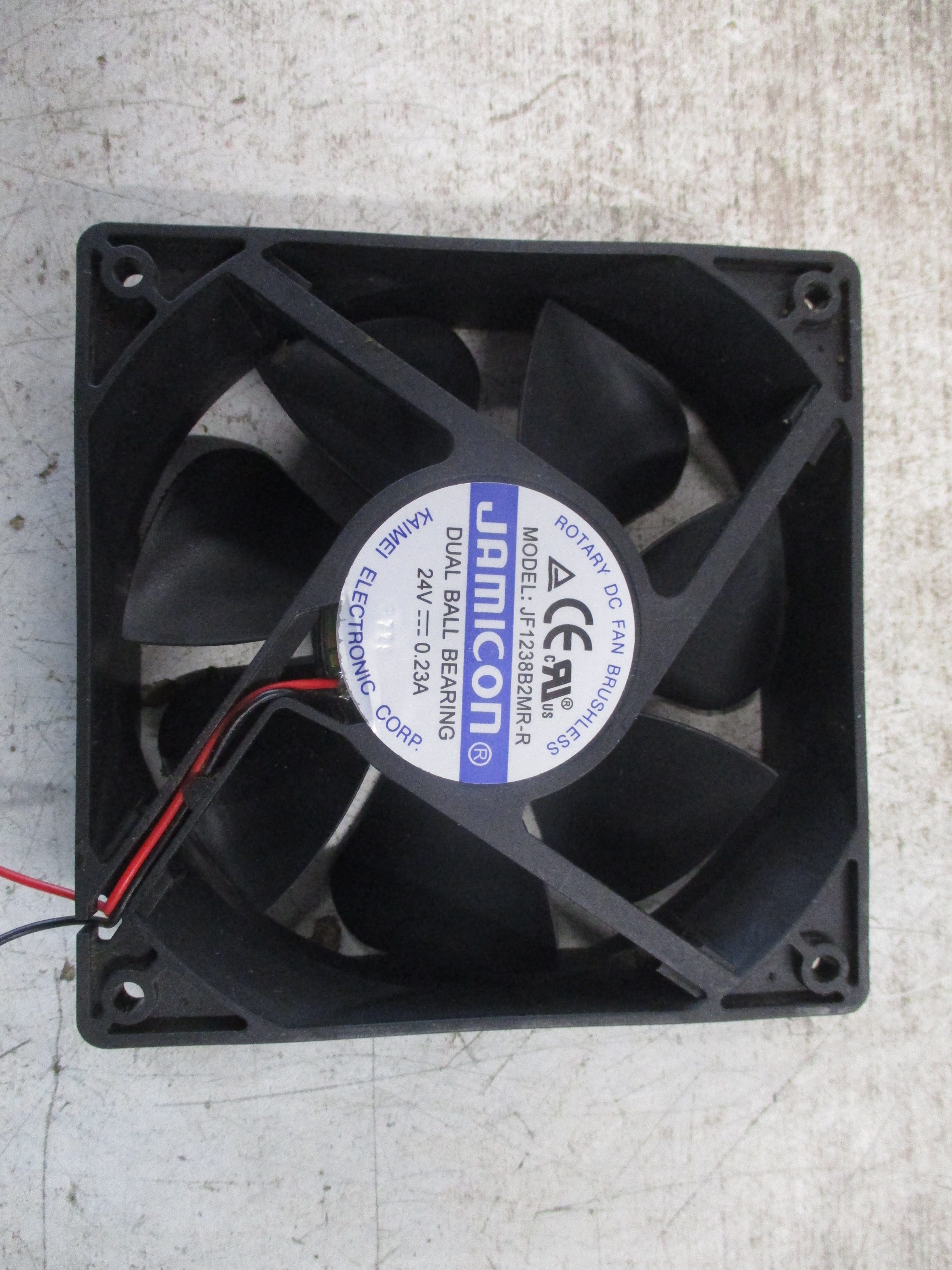 Jamicon Axial Fan JF1238B2MR-R 24VDC 0.23A Used