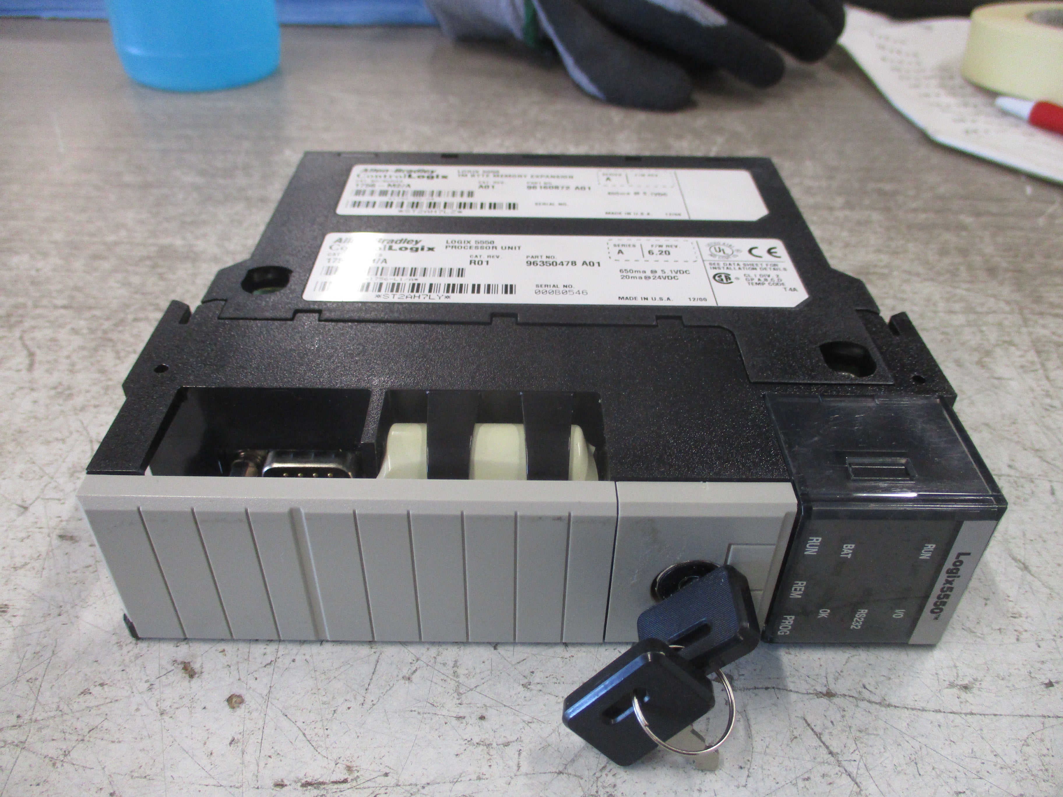 Allen-Bradley ControlLogix Logix 5550 Processor Unit 1756-L1 Ser. A Rev. R01