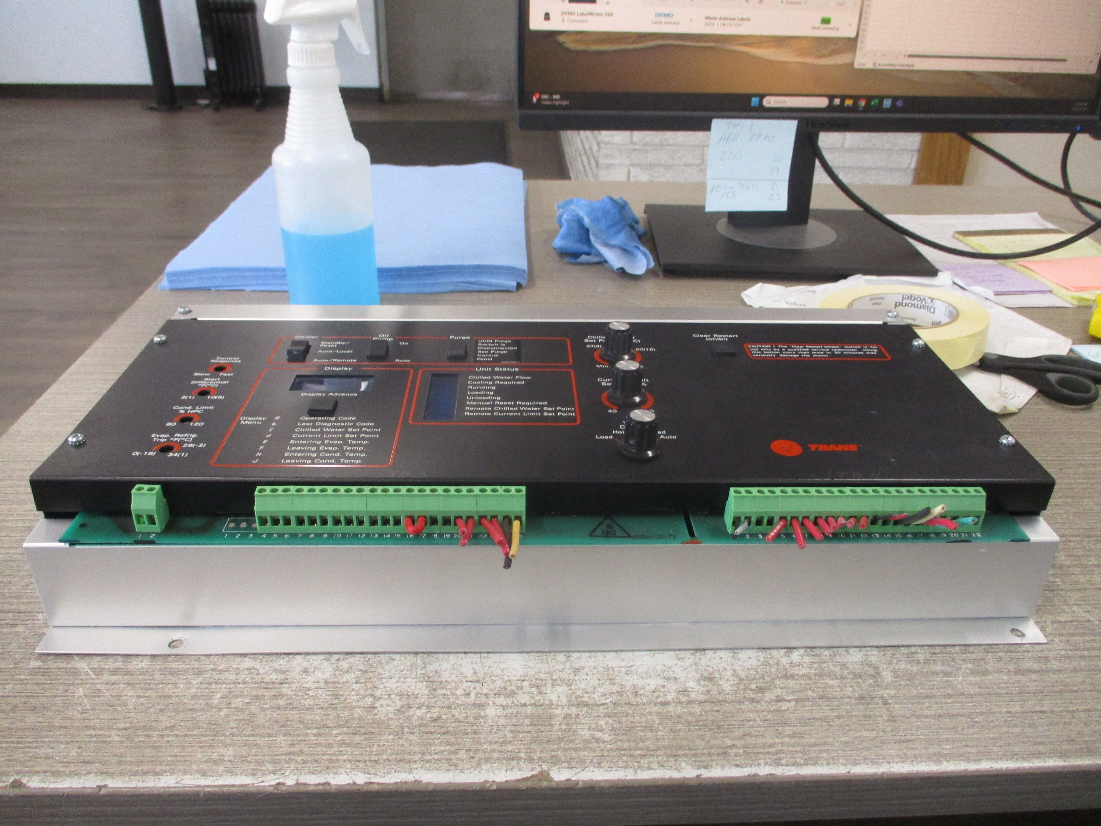 Trane Chiller Control Panel X13650345-04 Used