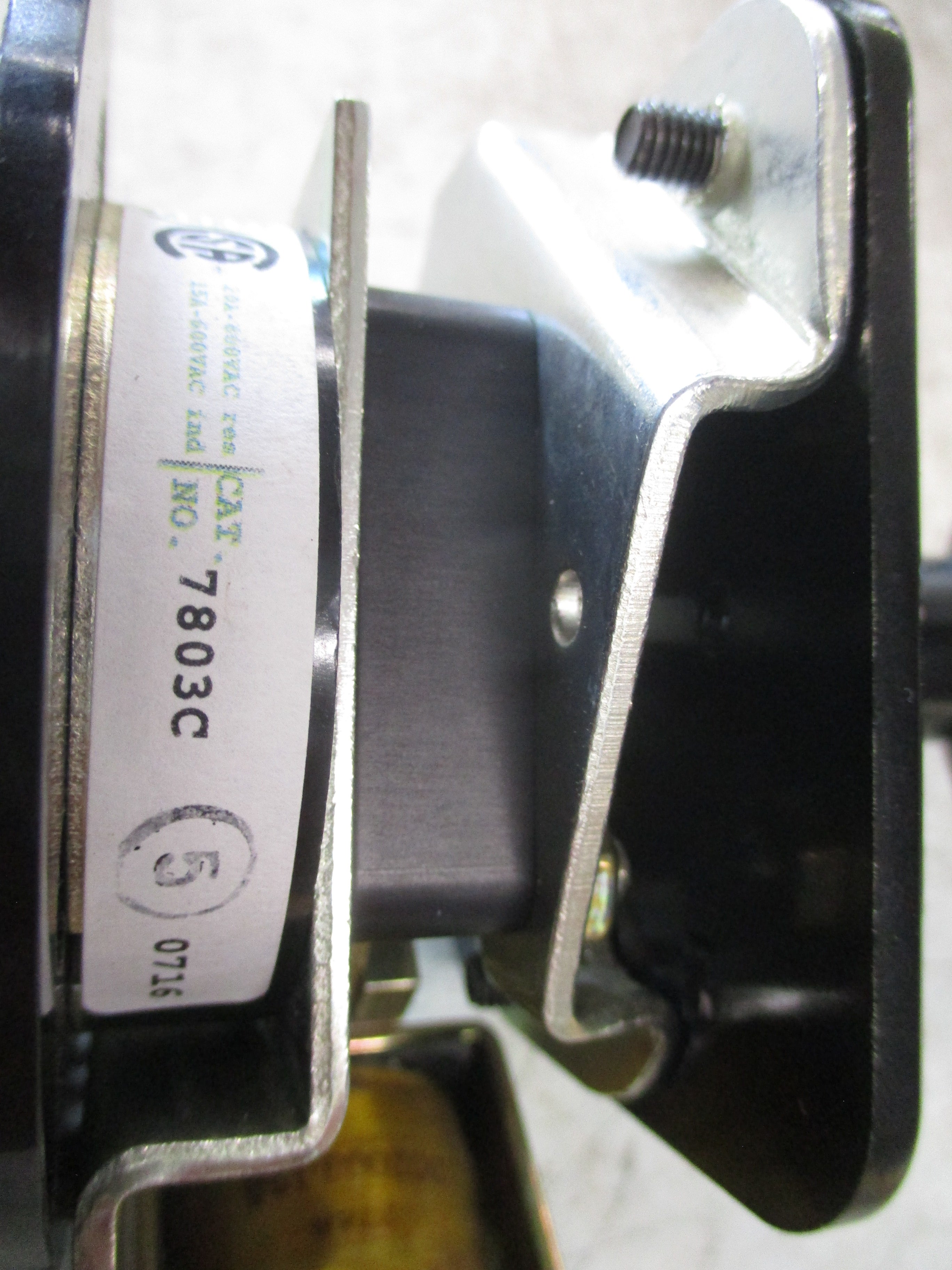 Electroswitch Lock-Out Relay Rotary Switch 7803C Used