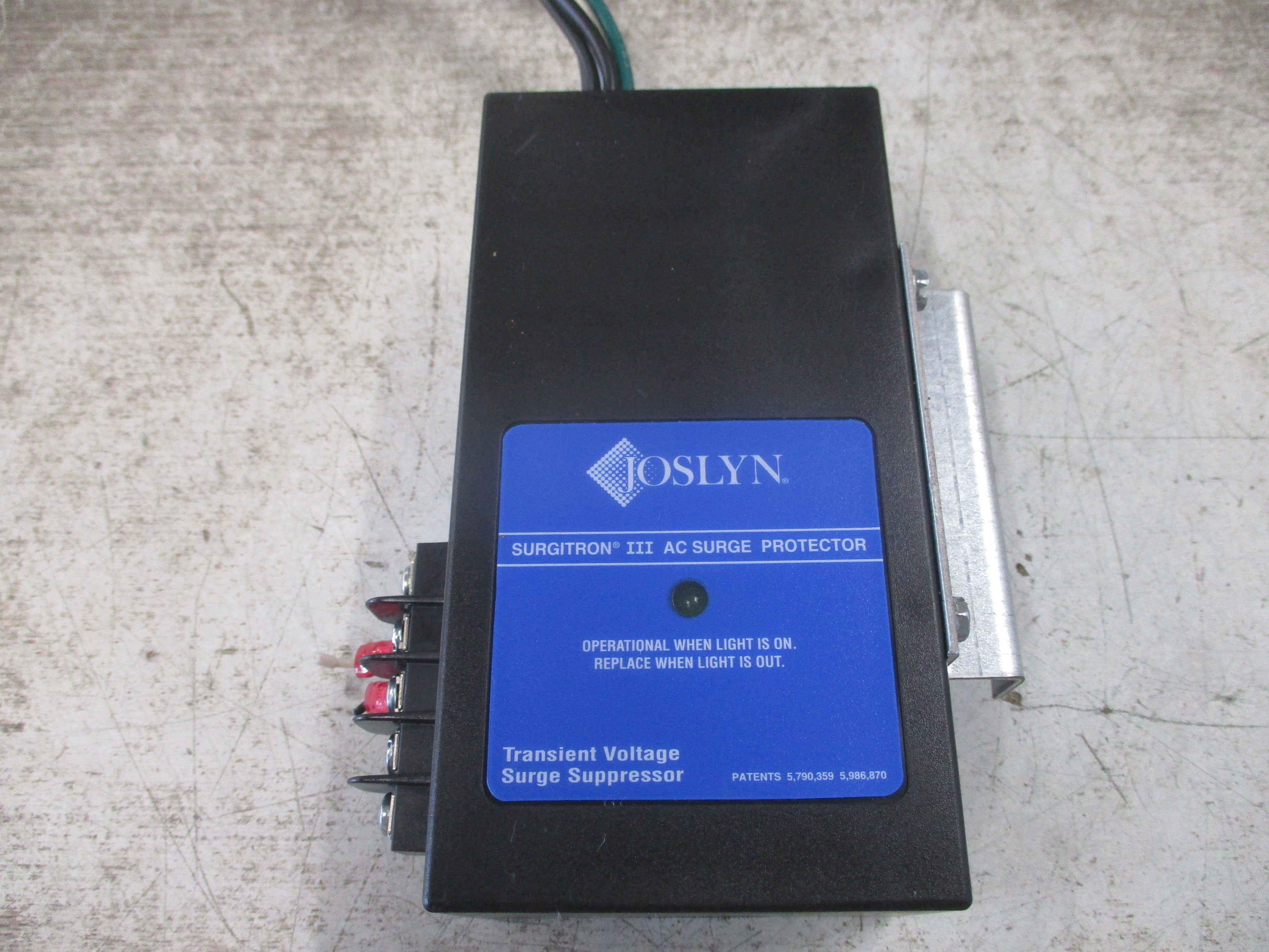 Joslyn Surgitron III Surge Protector 1455-49-R 120/208V 50-60Hz Used