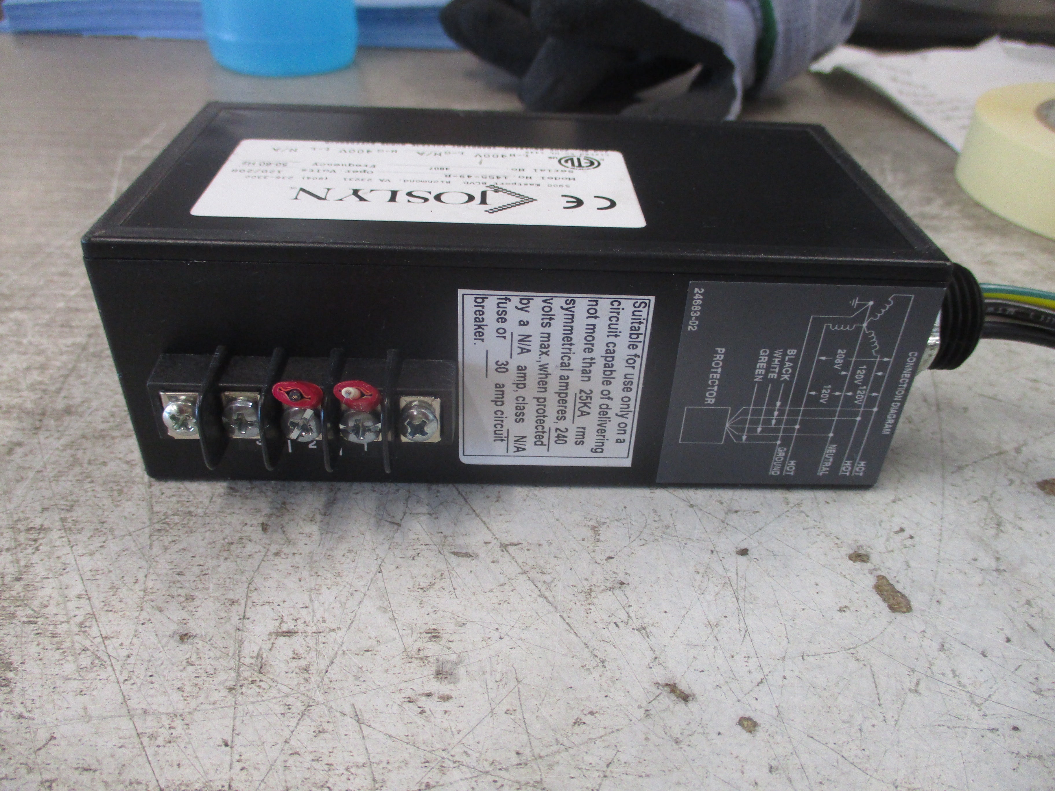 Joslyn Surgitron III Surge Protector 1455-49-R 120/208V 50-60Hz