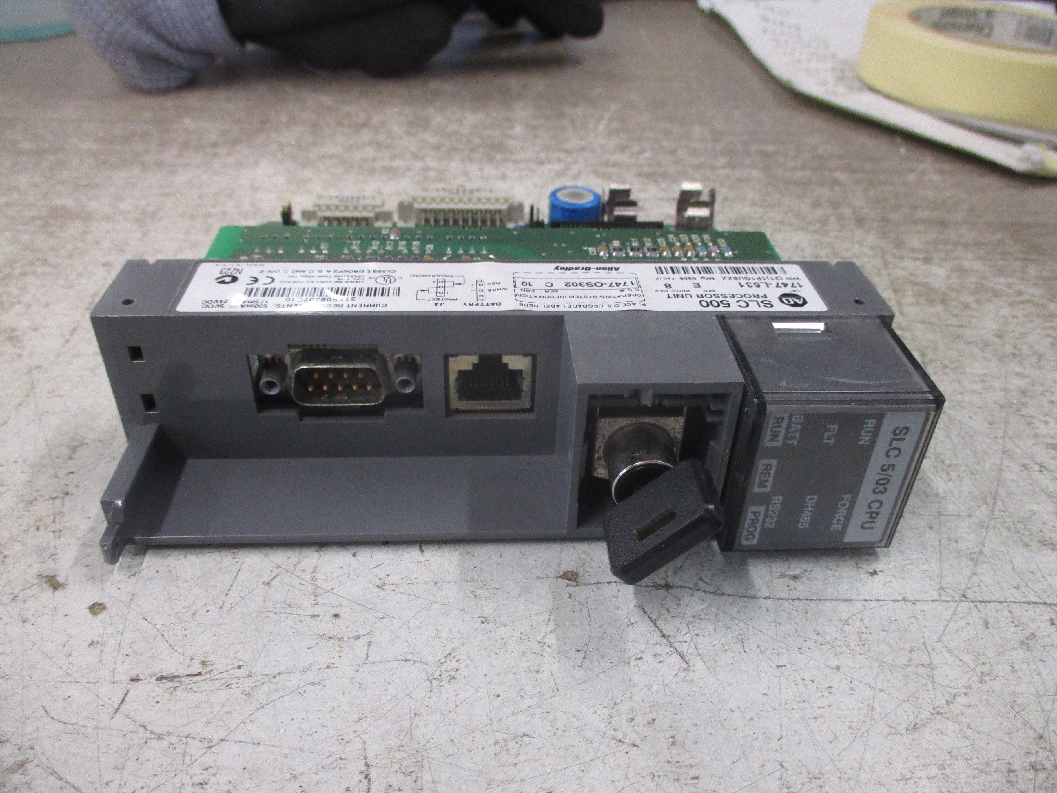 Allen-Bradley SLC 500 Processor Unit 1747-L531 Ser E Proc Rev 8 Used