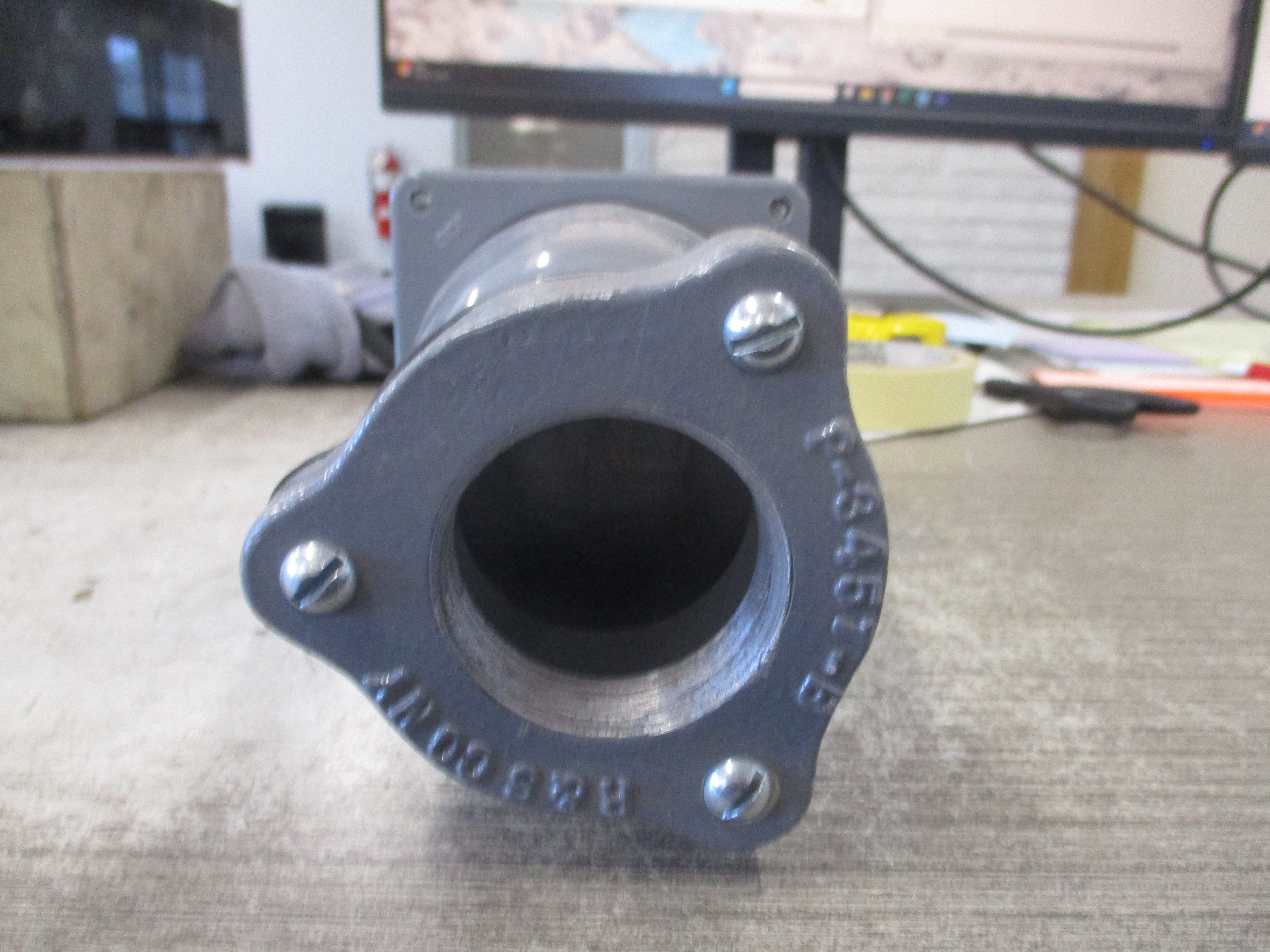 RussellStoll Connector JCS1534LK 150A 250V 600VAC 400Hz 3P 4W W/ conduit End