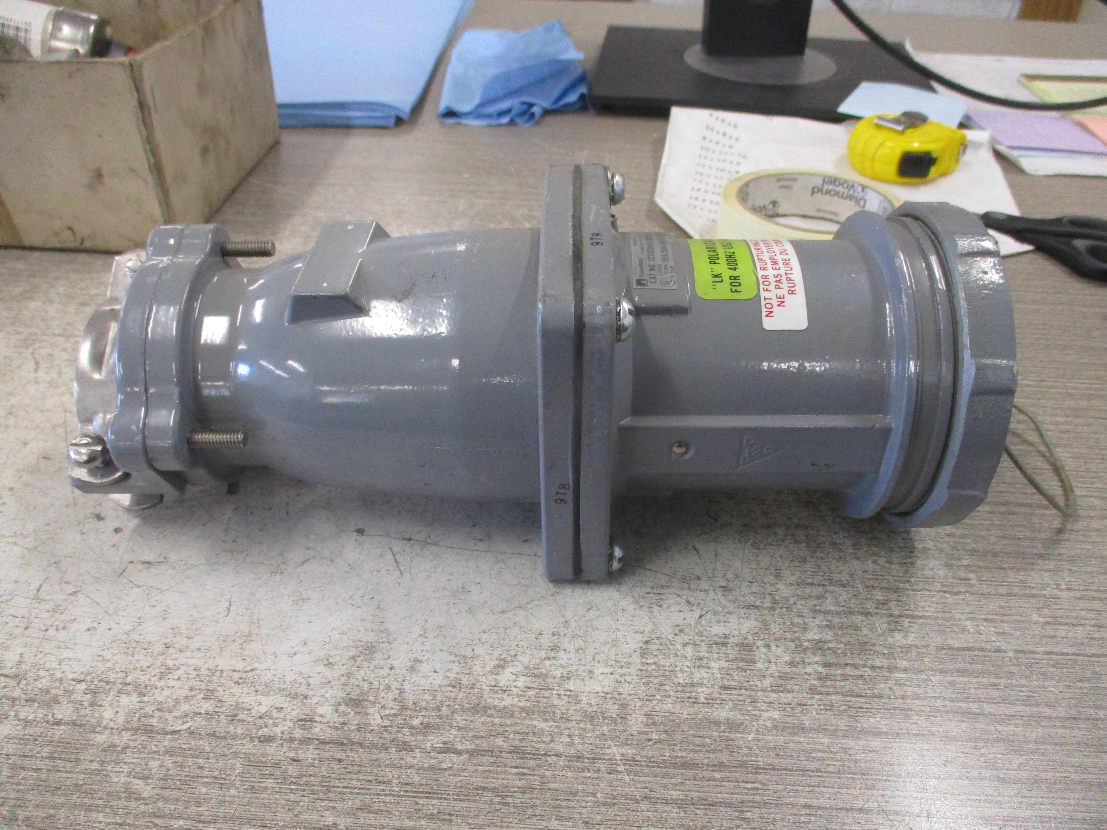 RussellStoll Connector JCS1534LK 150A 250V 600VAC 400Hz 3P 4W