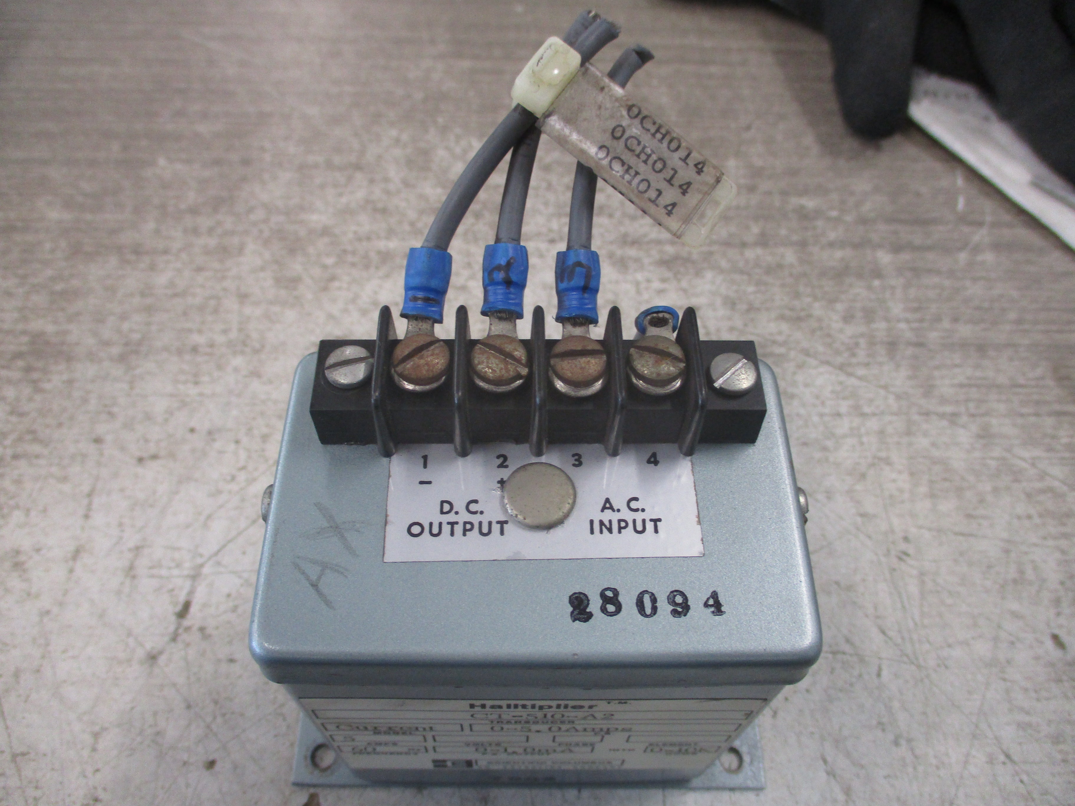 Scientific Columbus Halltiplier Current Transducer CT-510-A2 5A 60Hz
