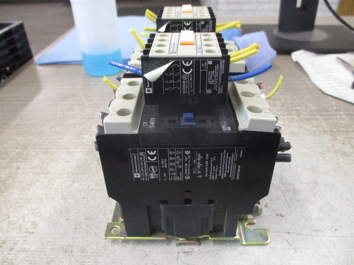 Telemecanique Reversing Starter LC1 D4011 120V Coil 60A 600V