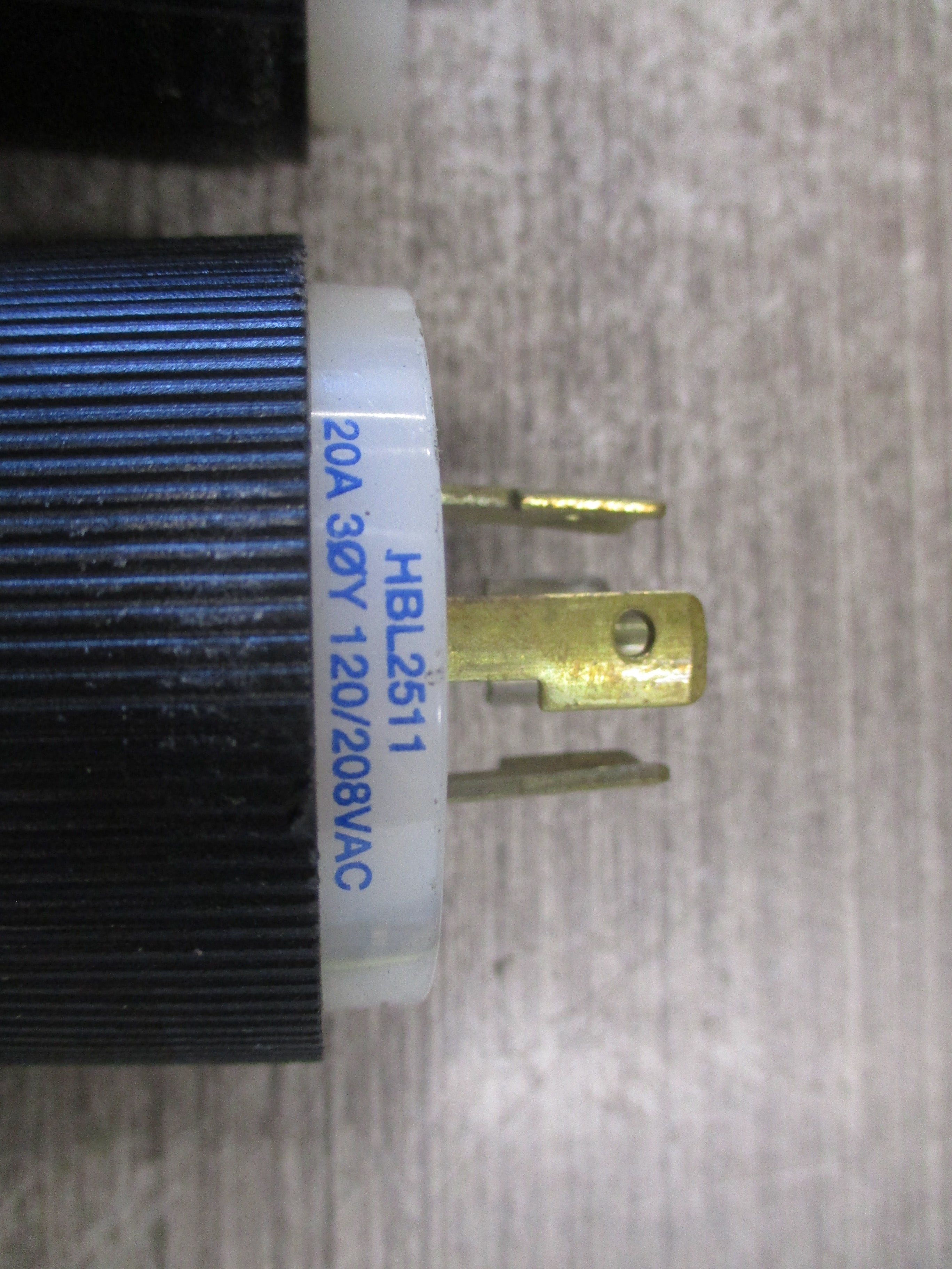 Hubbell Plug HBL2511 20A 3Ph 120/208V *Lot of 2* Used