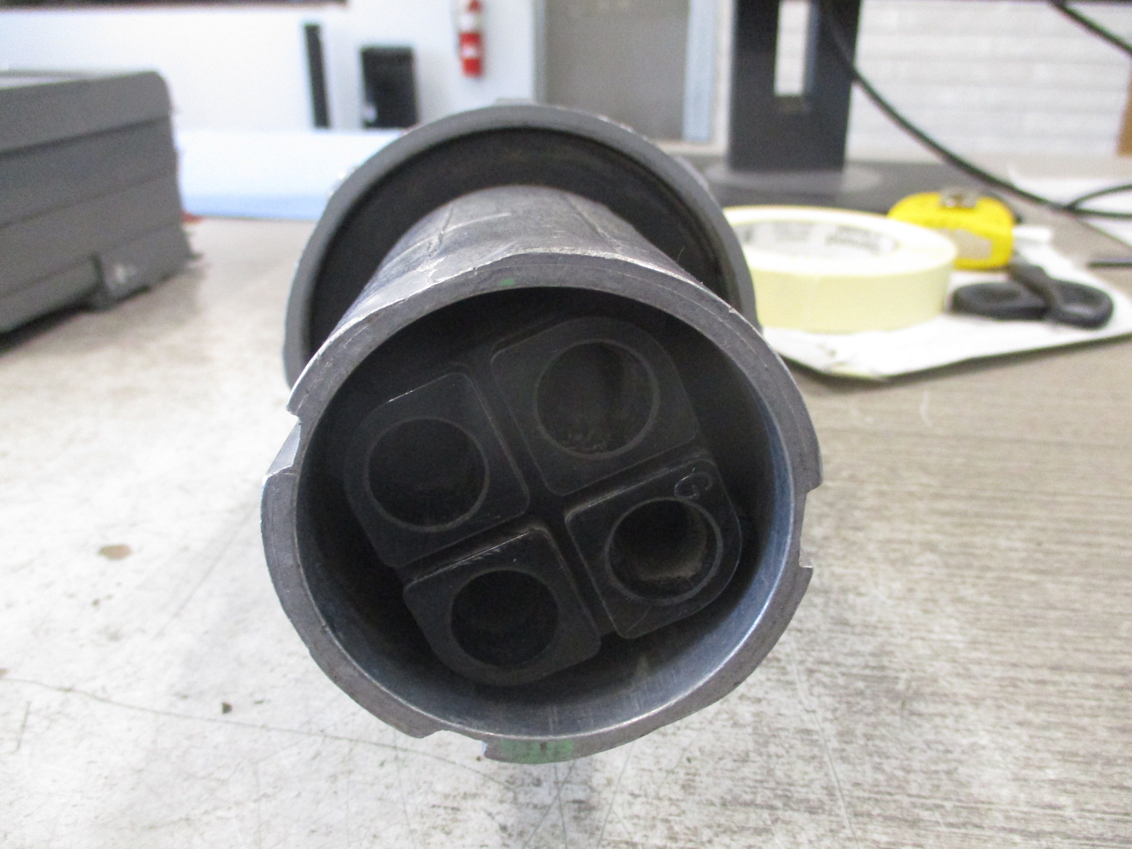 RussellStoll Connector JPS1534LKR/CONN 150A 600V 3P 4W 400Hz Used