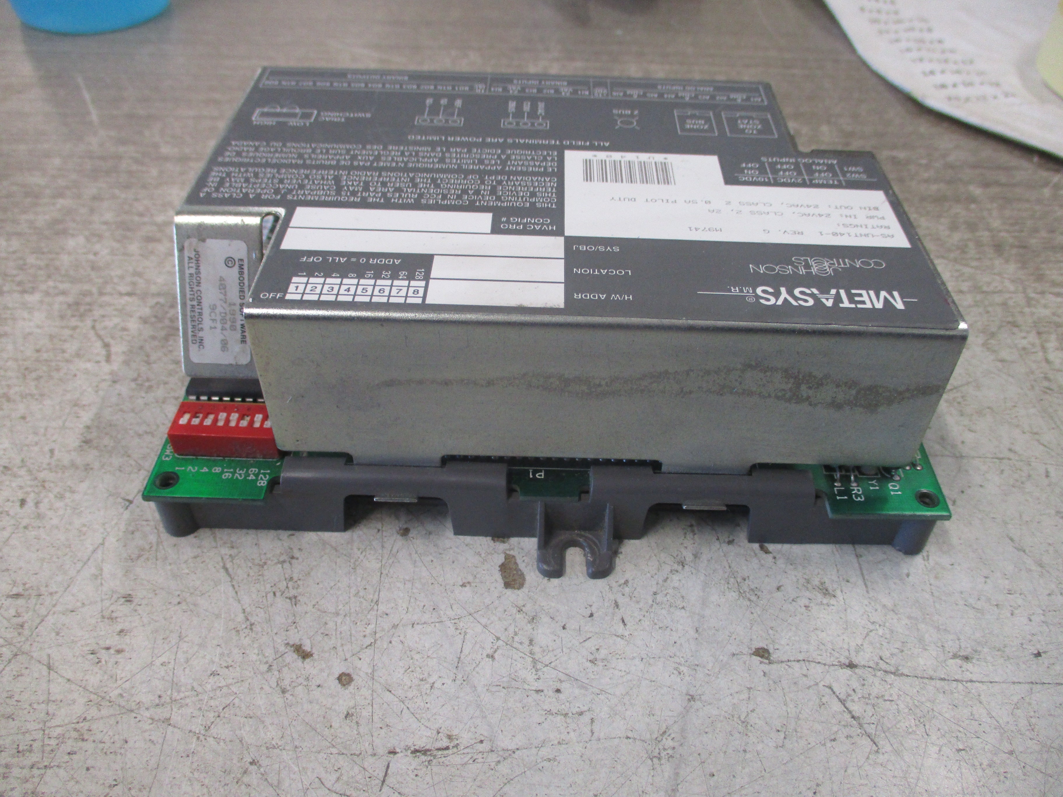 Johnson Controls Metasys Unitary Controller AS-UNT140-1 Rev. G 24V Used