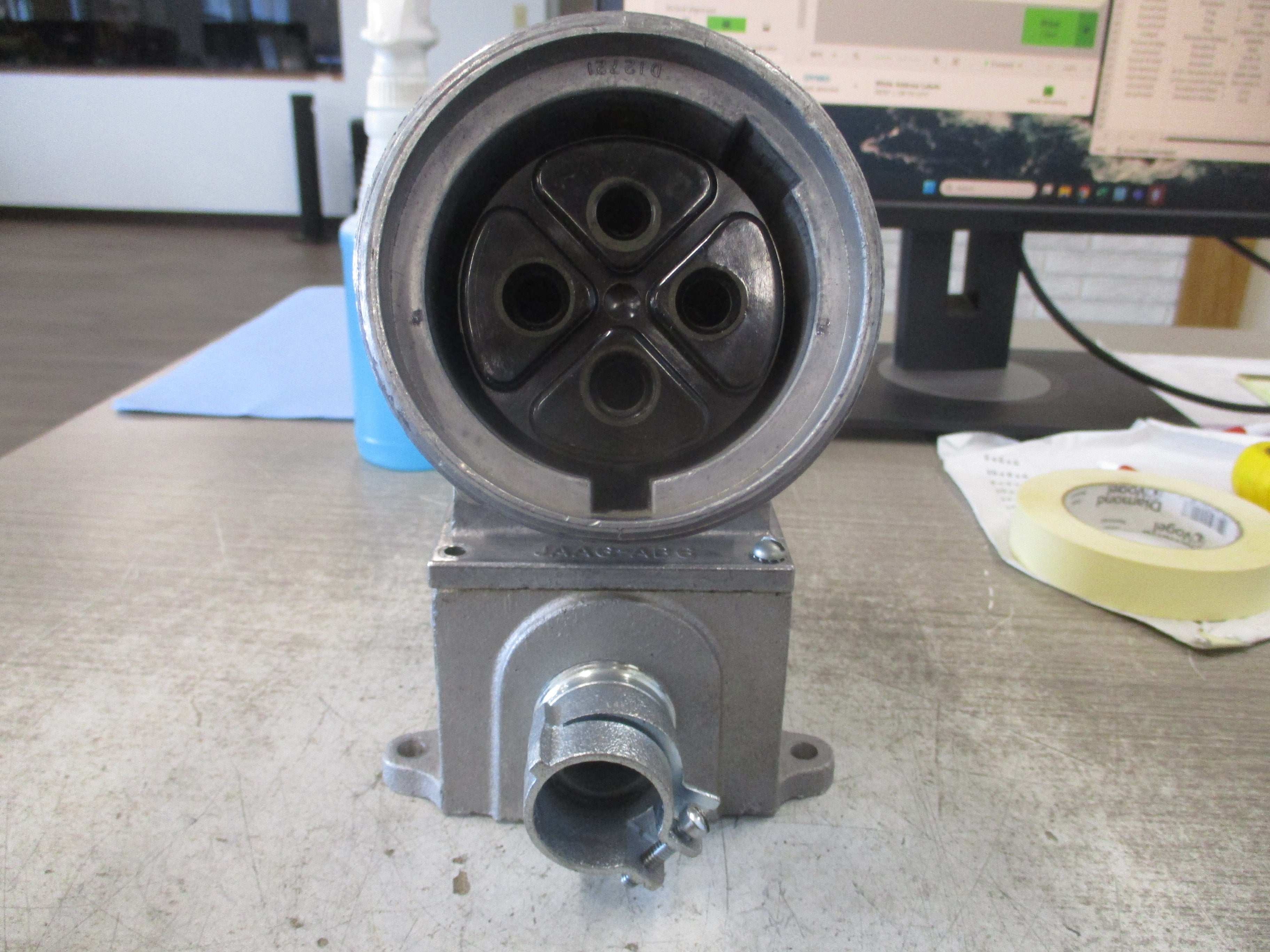 Russellstoll Receptacle w/Base 7324 60A 600V 3P 4W *No Cover*