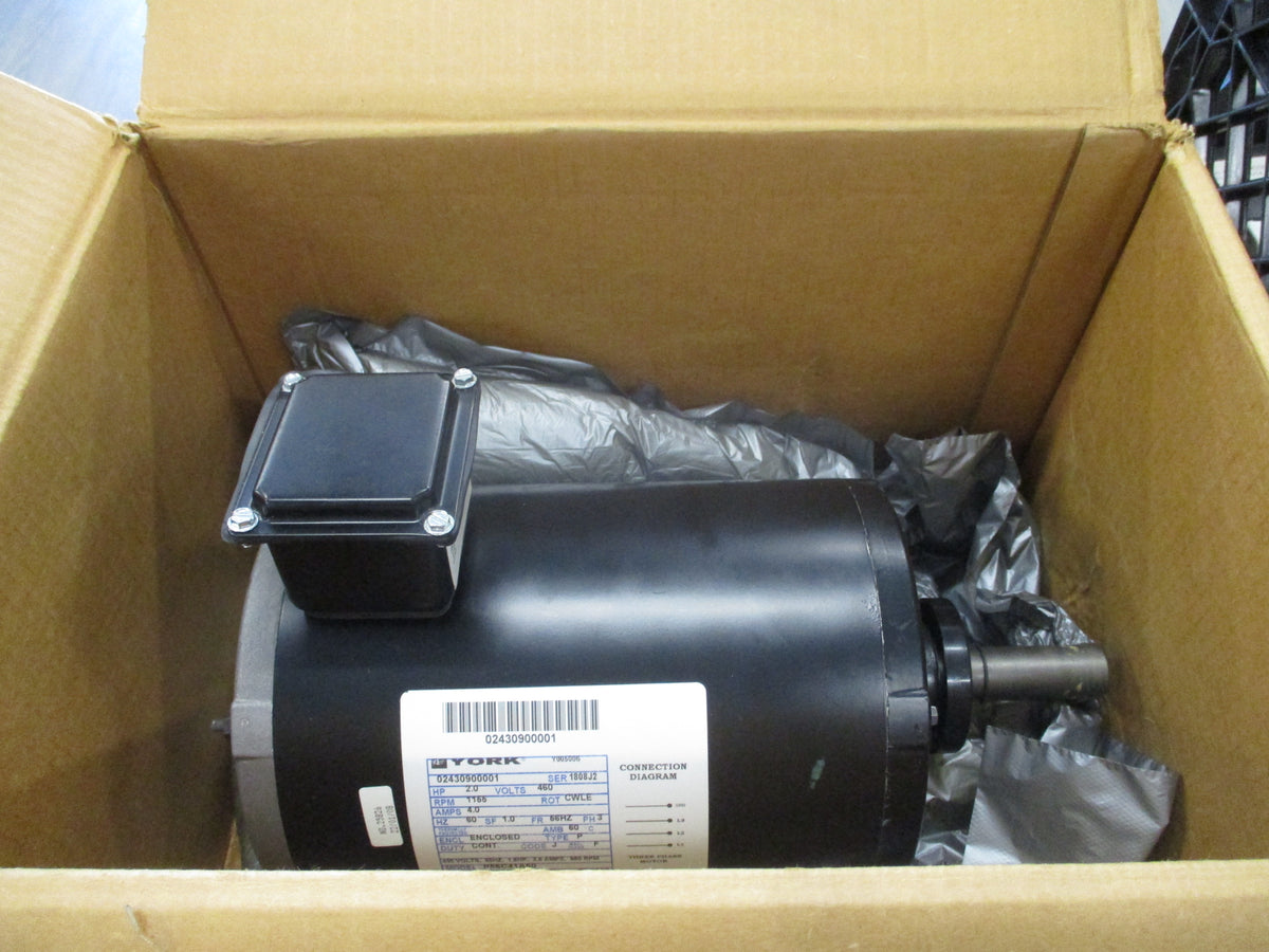 York Motor P56C41A50 2.0HP 460V 1155RPM 4.0A Frame: 56HZ Enclosure: Enclosed