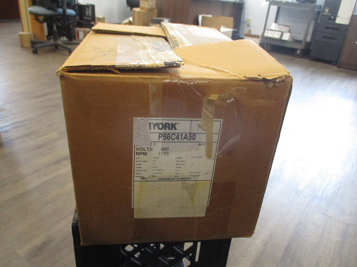 York Motor P56C41A50 2.0HP 460V 1155RPM 4.0A Frame: 56HZ Enclosure: Enclosed