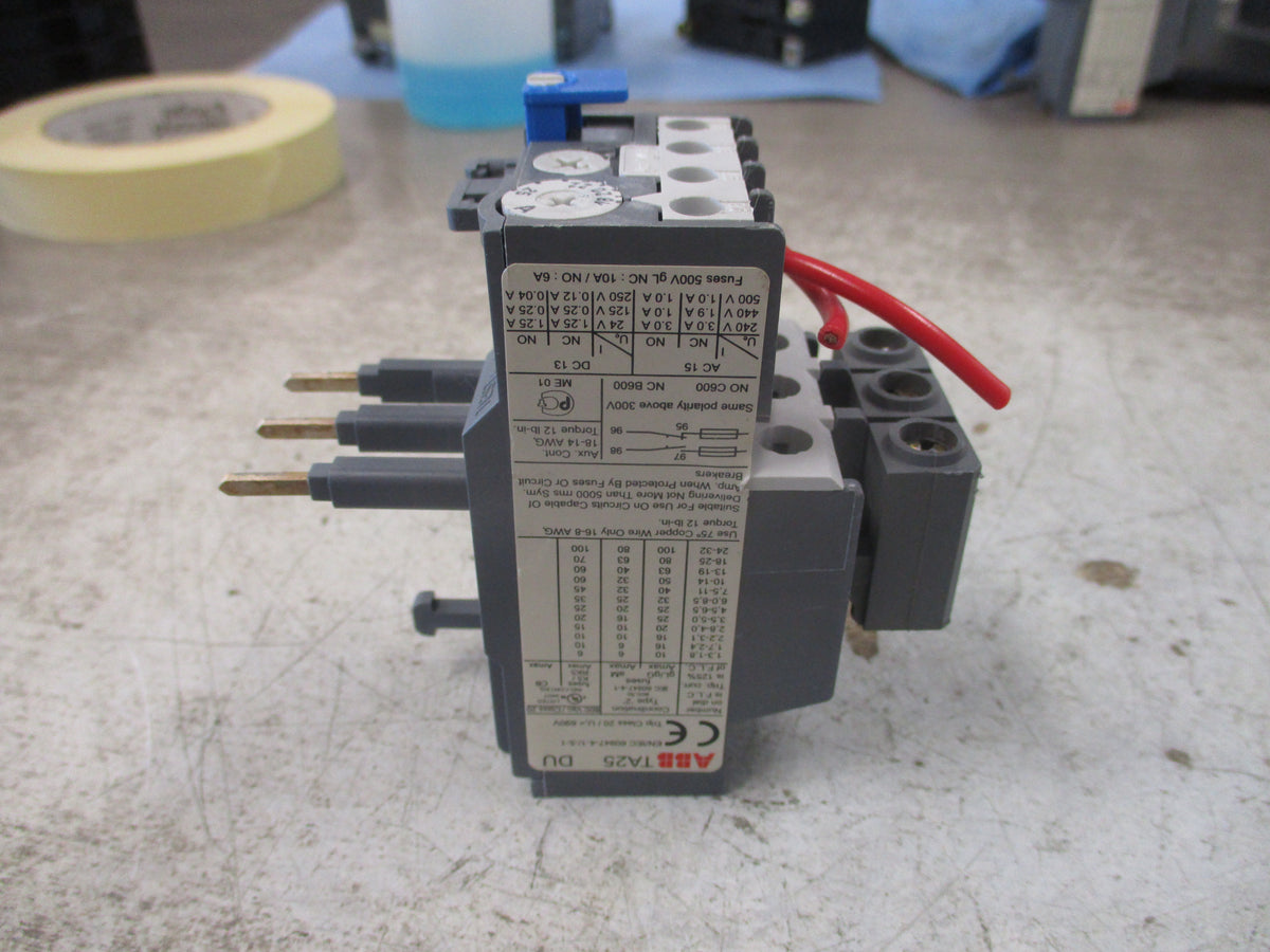 ABB Solid State Overload TA25 DU Trip: 18-25A Used
