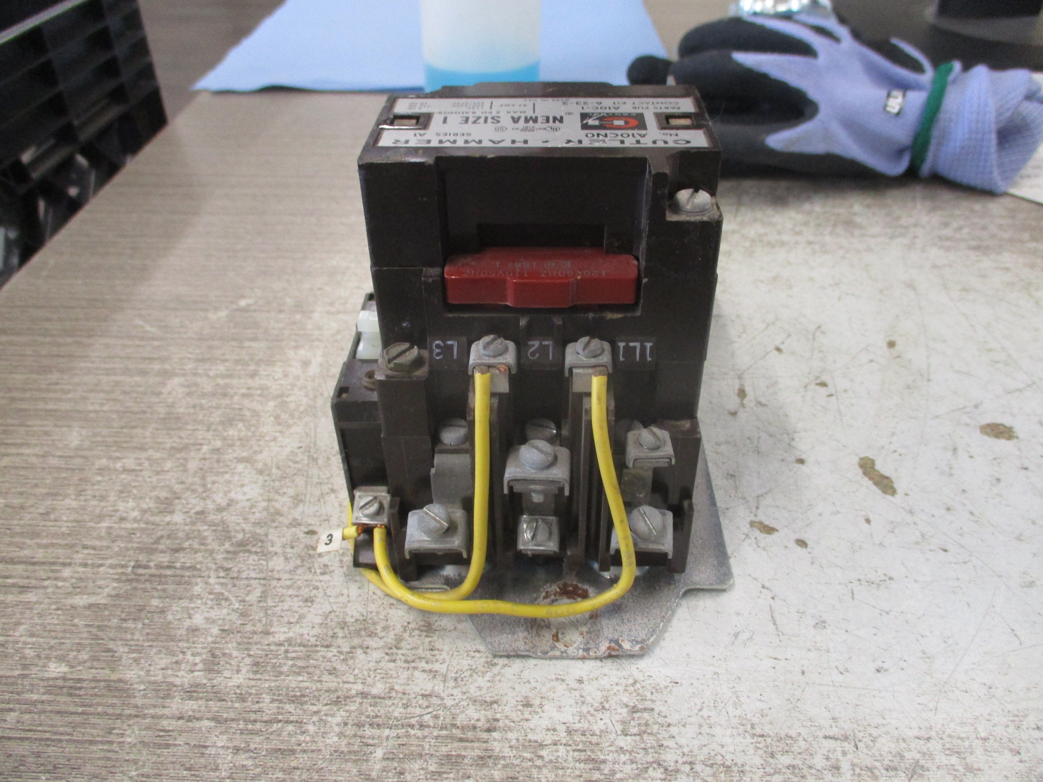 Cutler-Hammer Size 1 Starter A10CN0 Ser. A1 120V Coil 27A Used