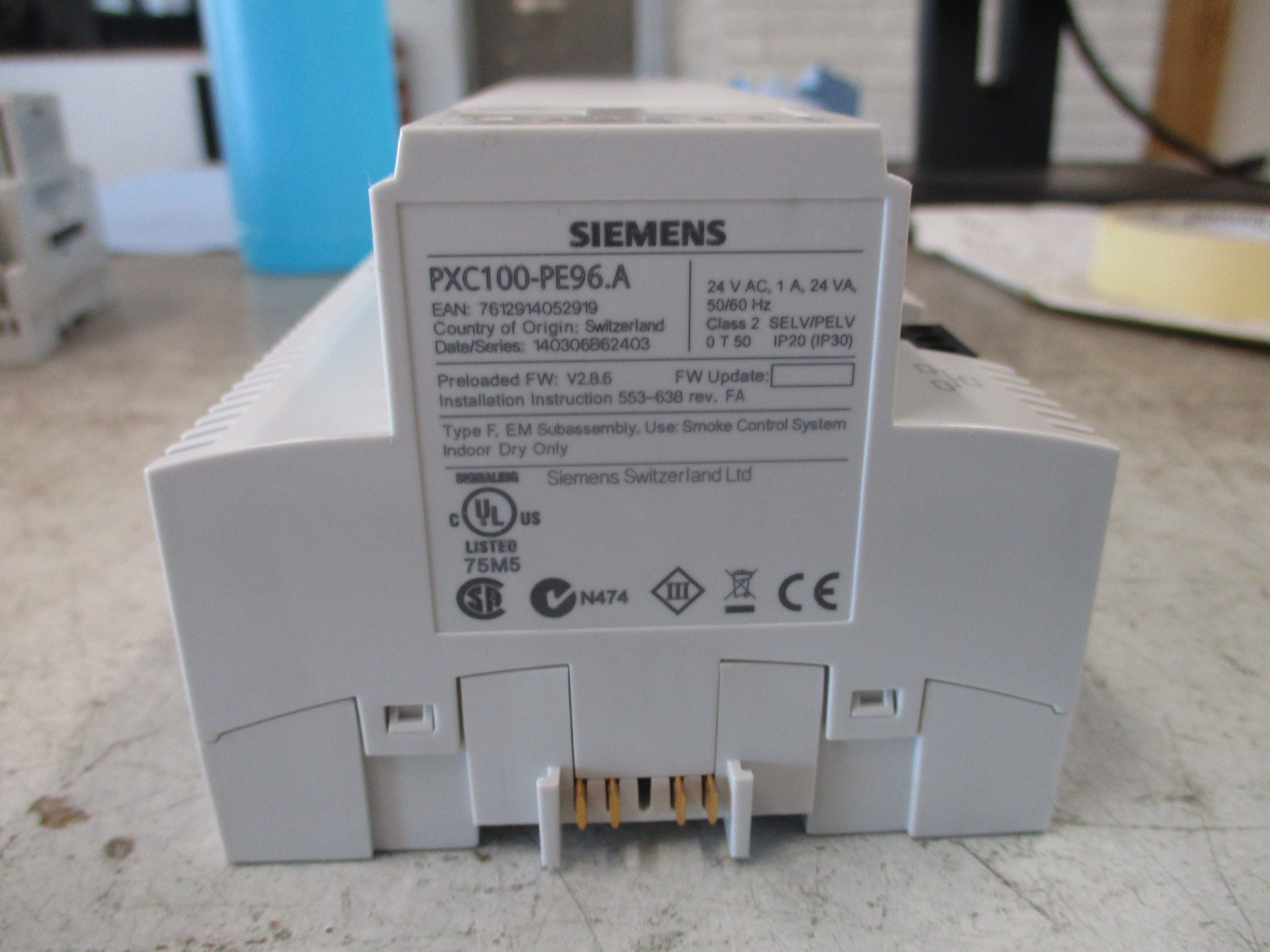 Siemens PXC Modular Series Programmable Controller PXC100-PE96.A FW: V2.8.6 Used