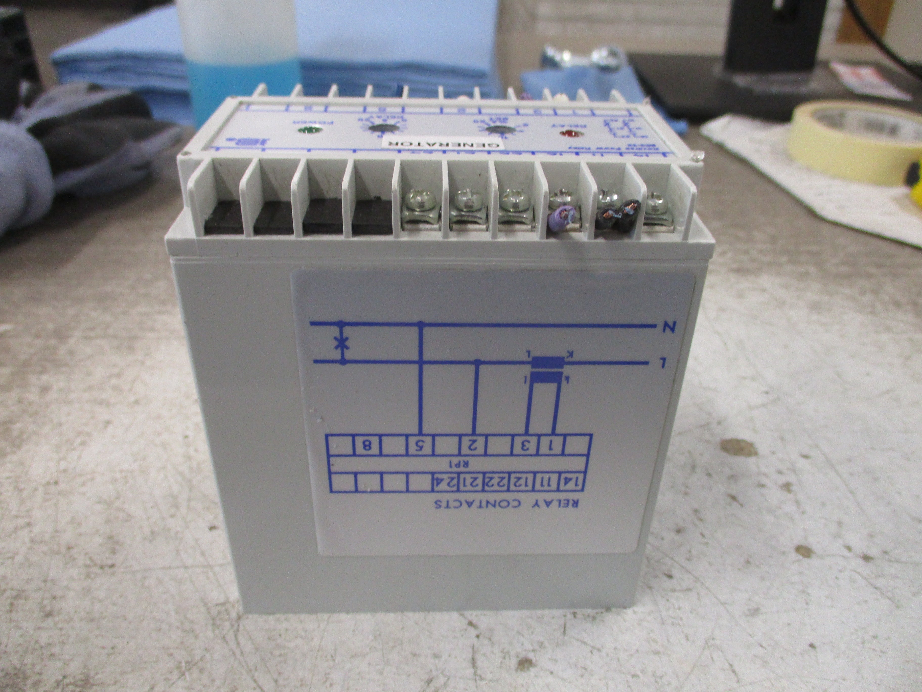 Basler Reverse Power Relay BE3-32-1A1N1 120V 50/60Hz 5A *No Terminal Cover* Used