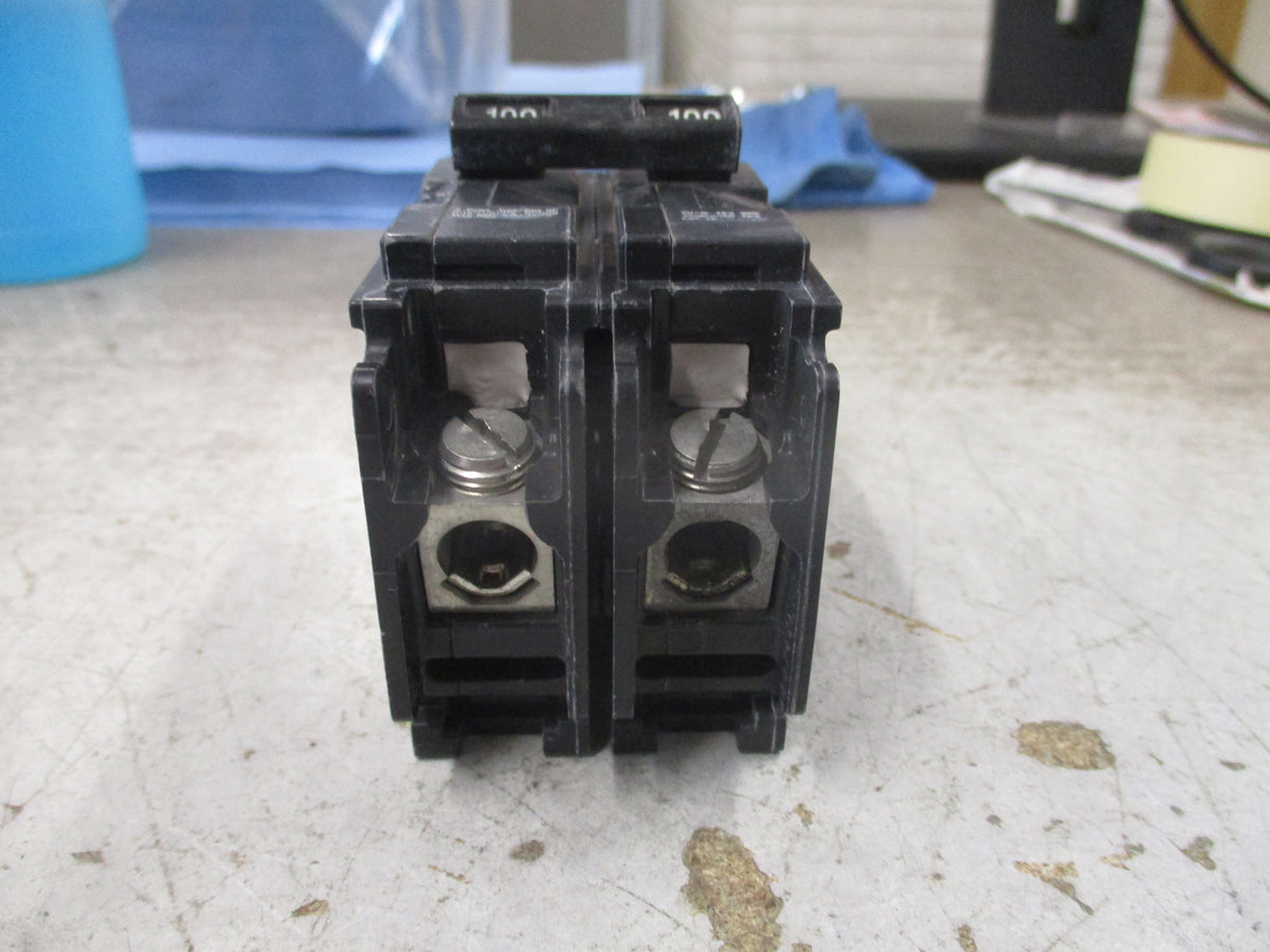 Siemens Type QP Clip-On Circuit Breaker Q2100 100A 120/240V 2P Used