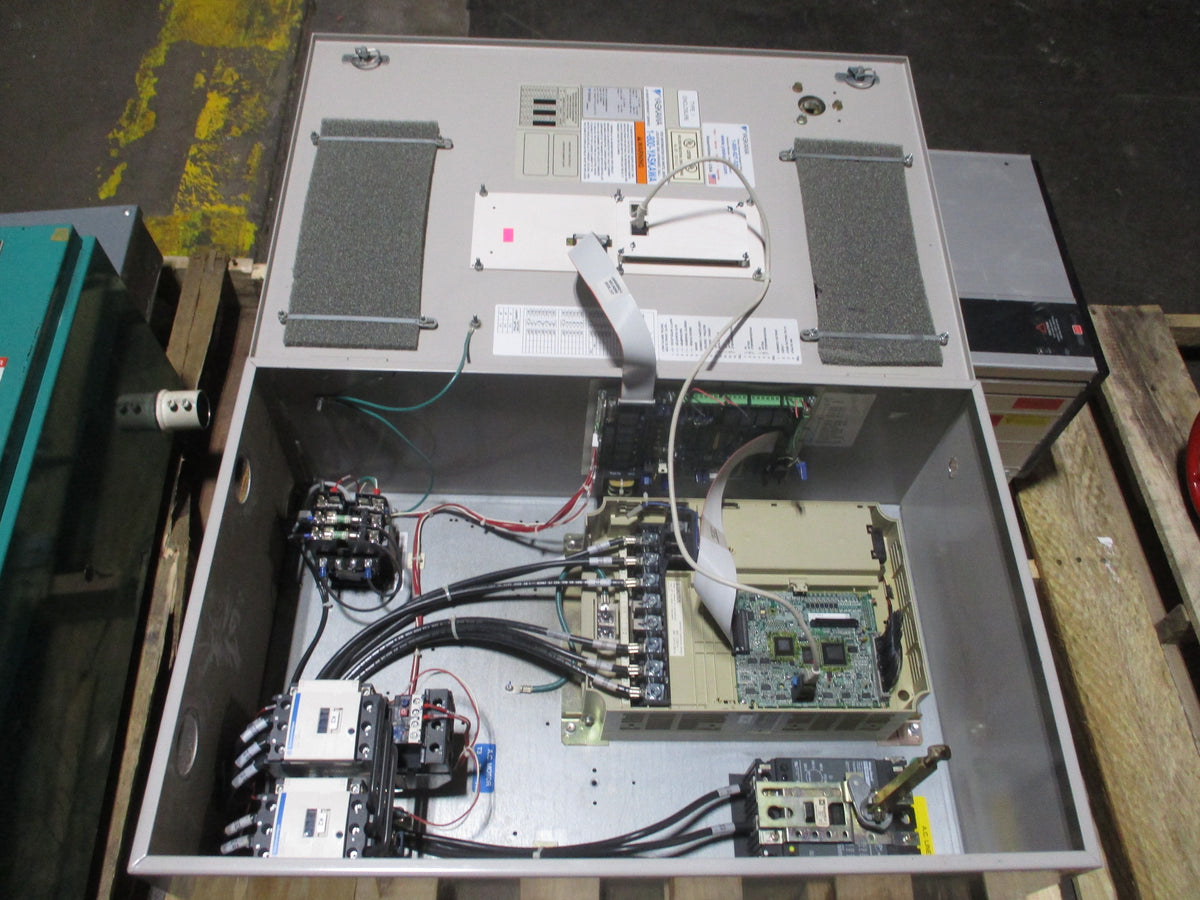Yaskawa E7 AC Drive W/Bypass E7LVB040CY 40HP 3Ph Used