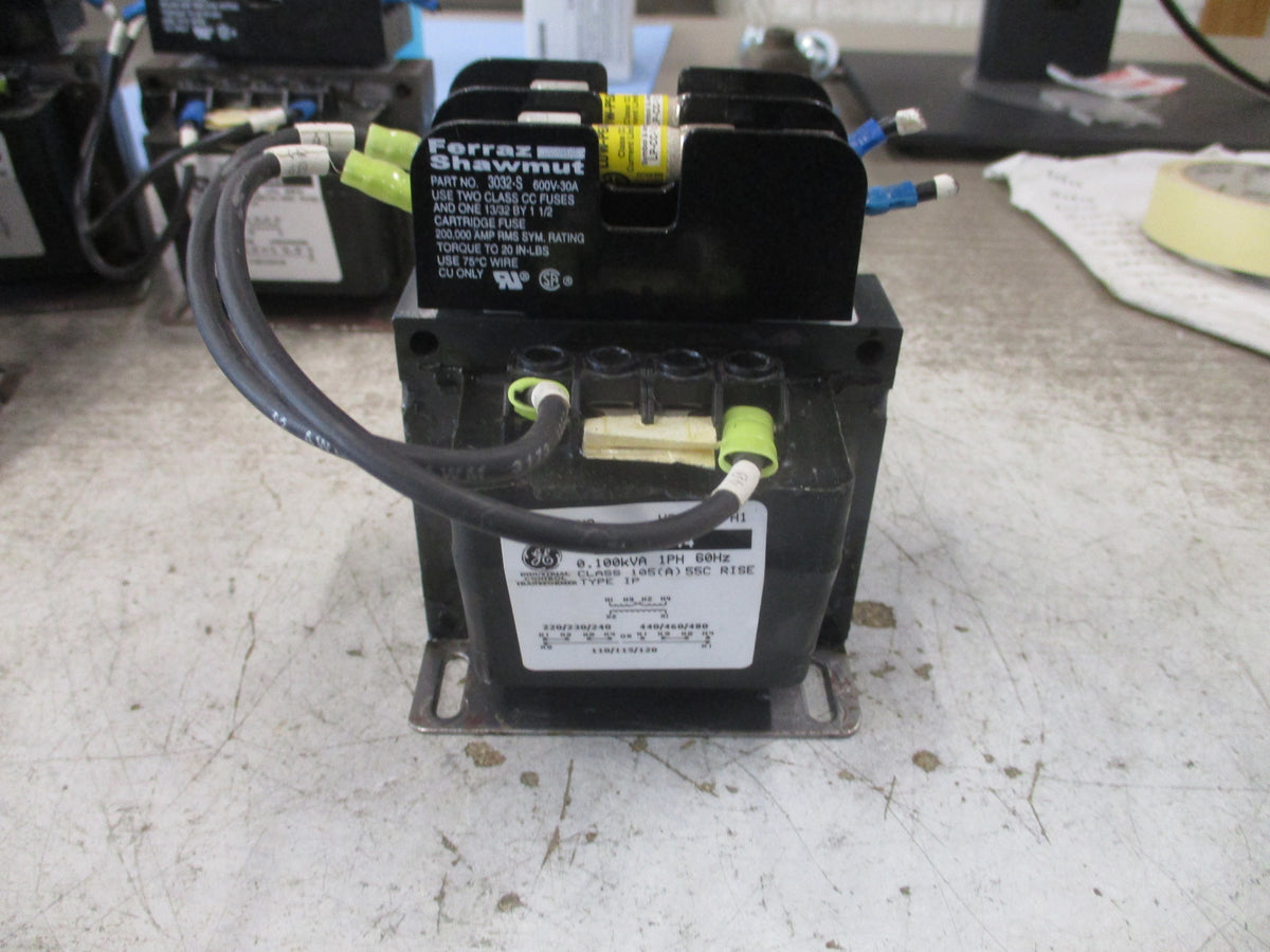 GE Control Transformer 9T58K0044 0.100KVA Pri: 240/480V Sec: 120V 60Hz 1Ph Used