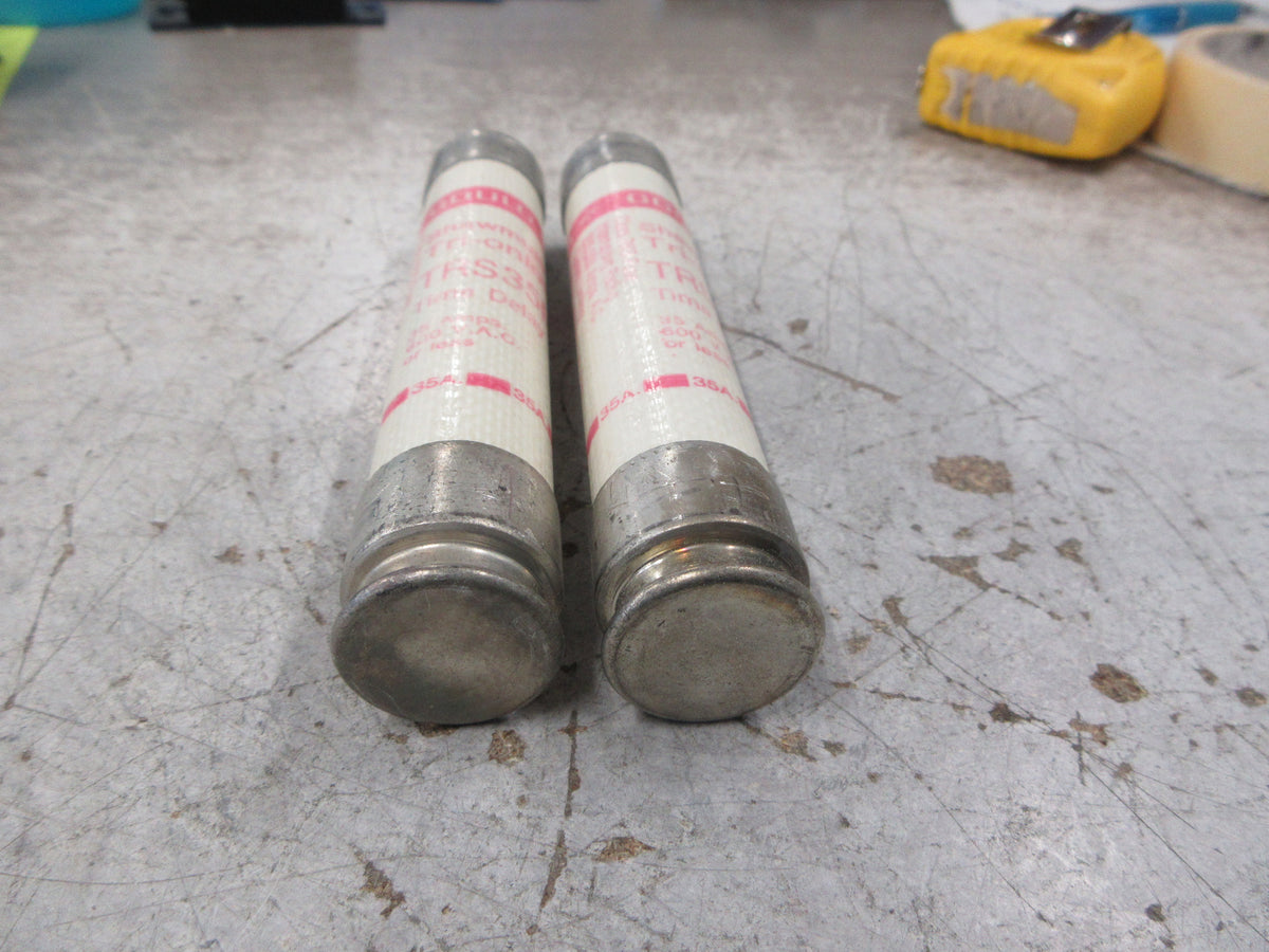 Gould Shawmut Tri-onic Fuse TRS35R 35A 600V *Lot of 2* Used