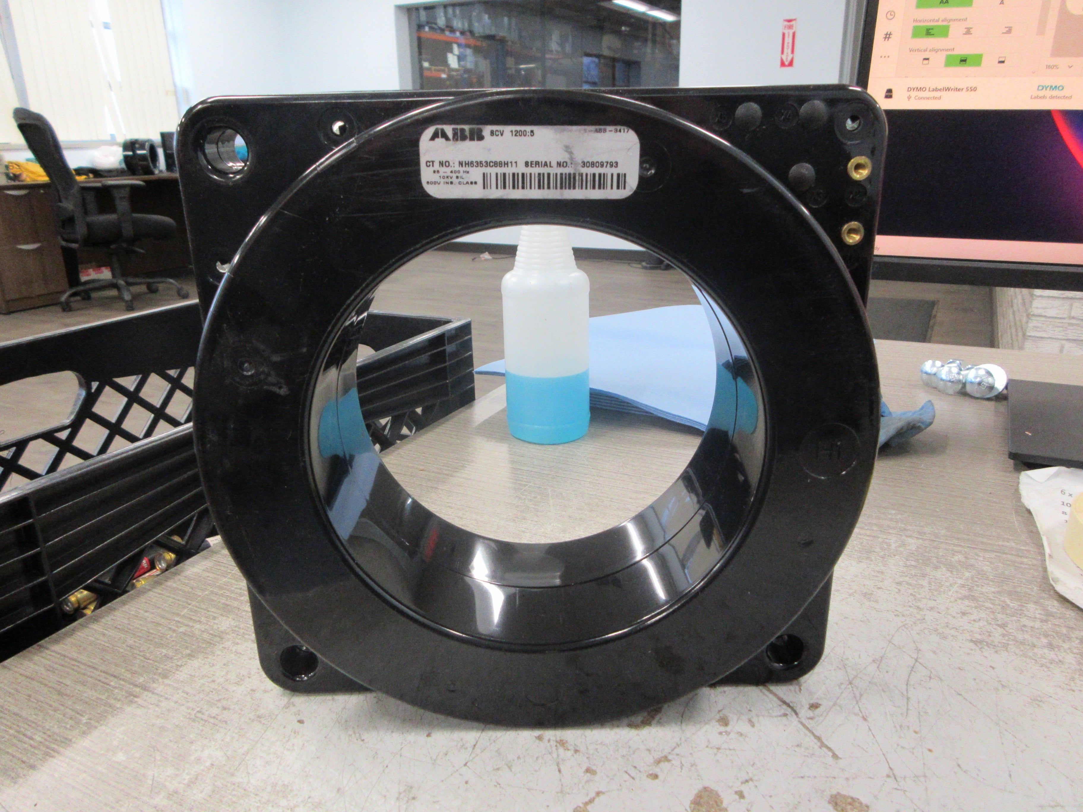 ABB Current Transformer NH6353C88H11 Ratio 1200:5A 600V 25-400Hz 10KV BIL Used
