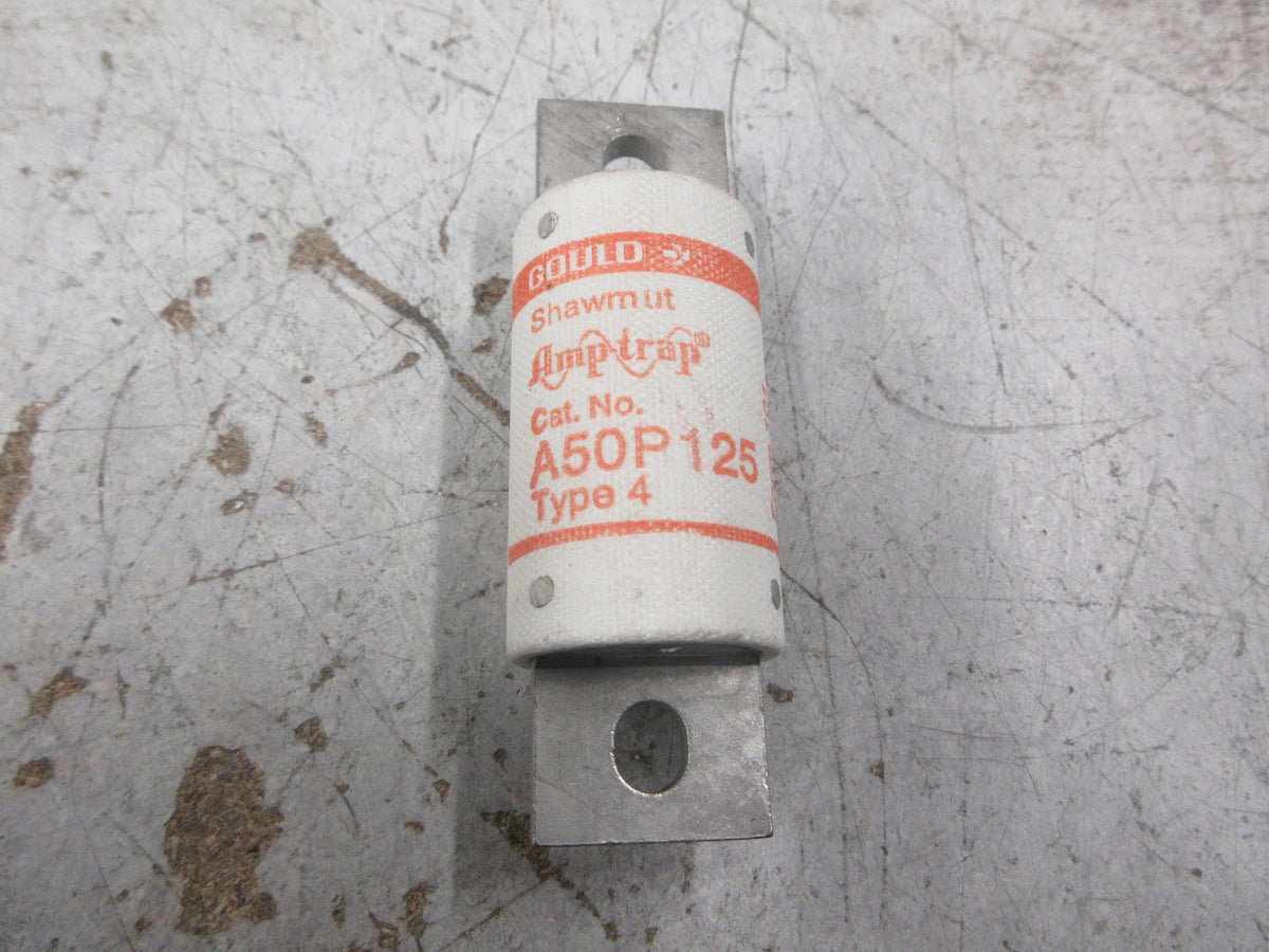 Gould Shawmut Amp-Trap Fuse A50P125 125A 500V Used
