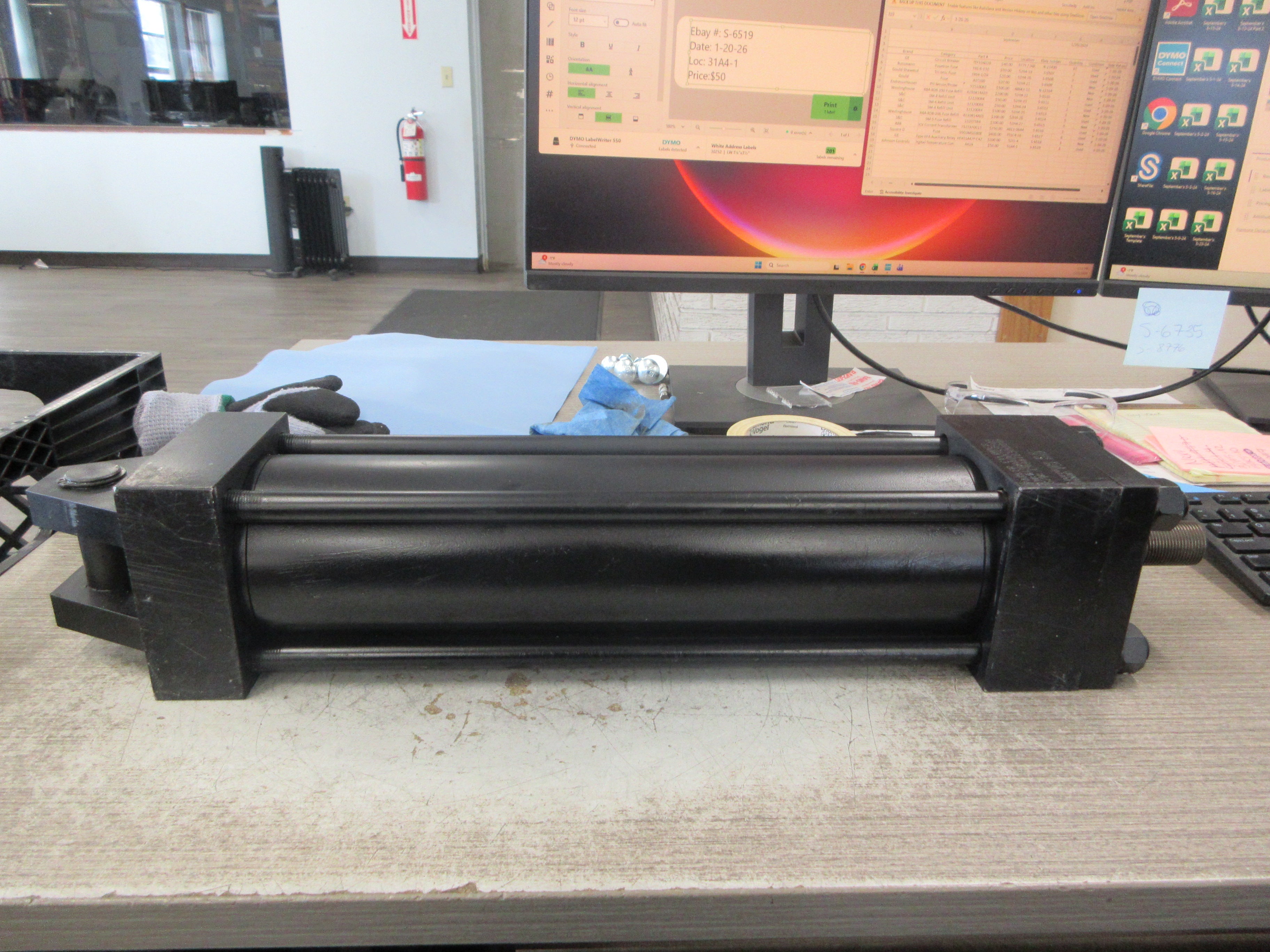 Parker Hydraulic Cylinder 1H2H0A00259503 3000PSI Used