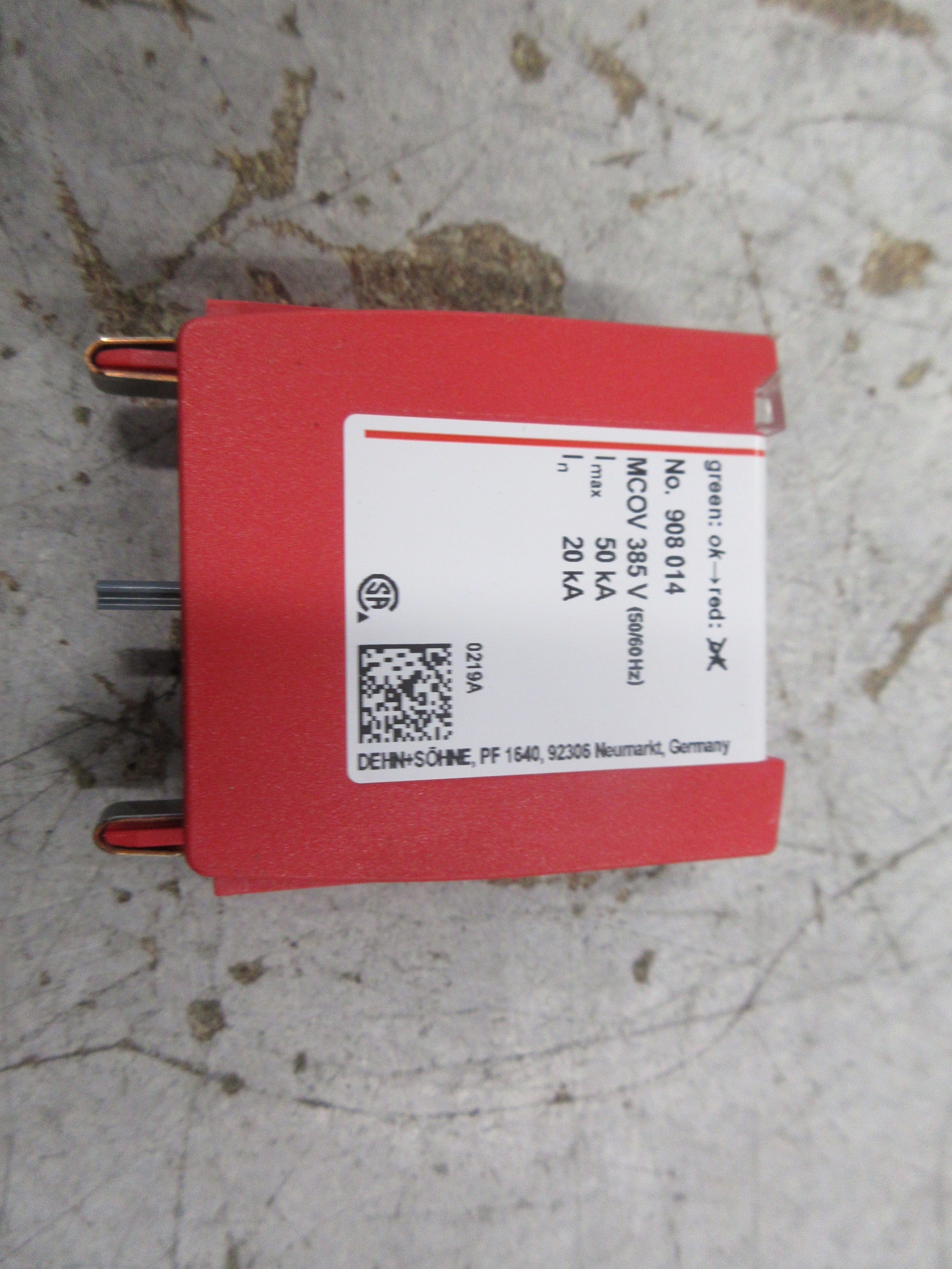 Dehn DEHNguard DG PLU 385 Surge Suppressor Module 908 014 MCOV: 385V Used